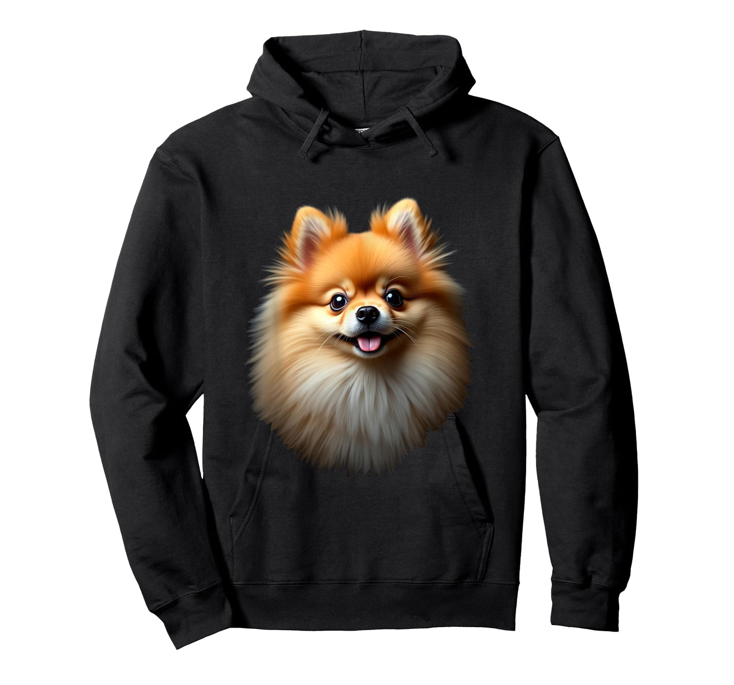Black Pomeranian Dog Pom Face T-Shirt