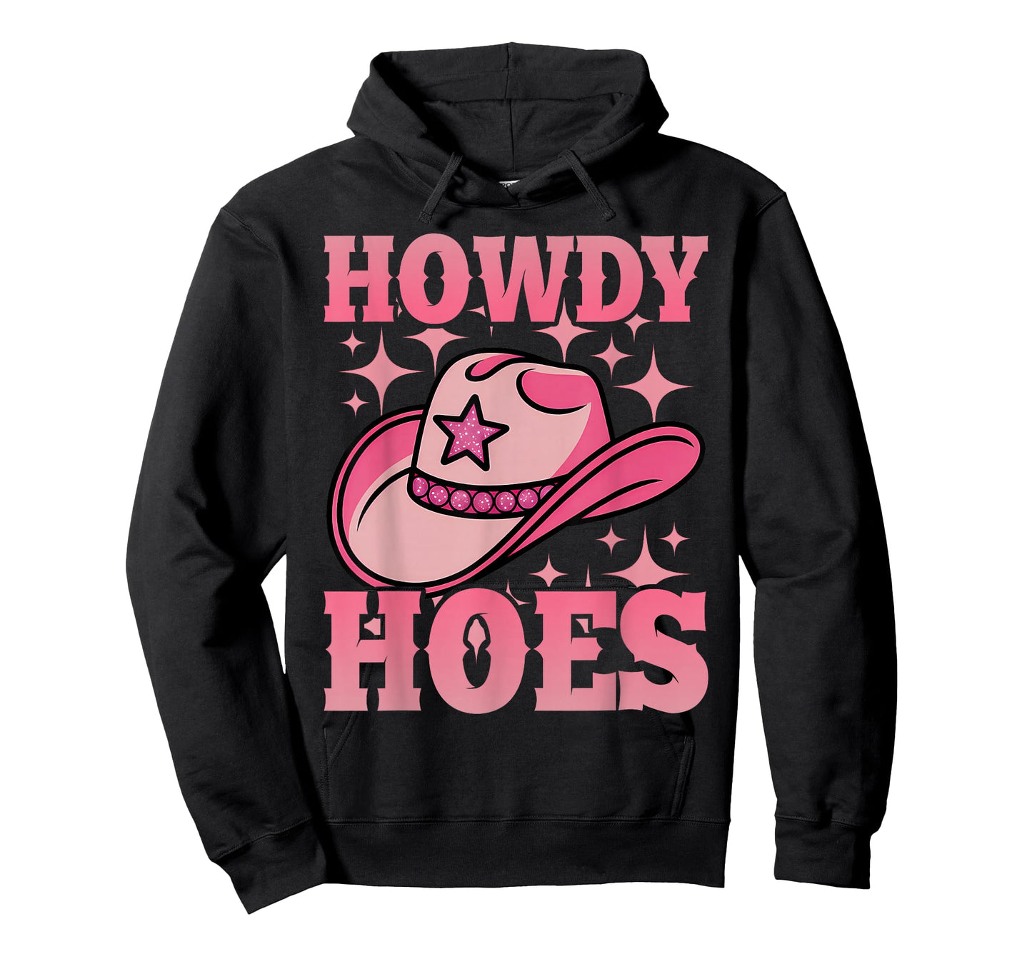 Western Cowgirl Howdy Hoes Rodeo Pink Cowboy Hat T-Shirt