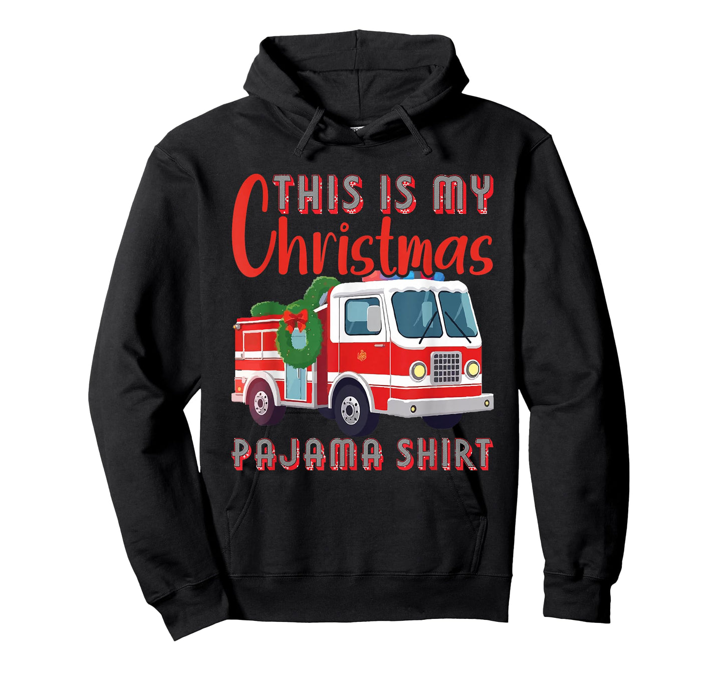 Santa Fireman Xmas Firefighting Funny Firefighter Christmas T-Shirt