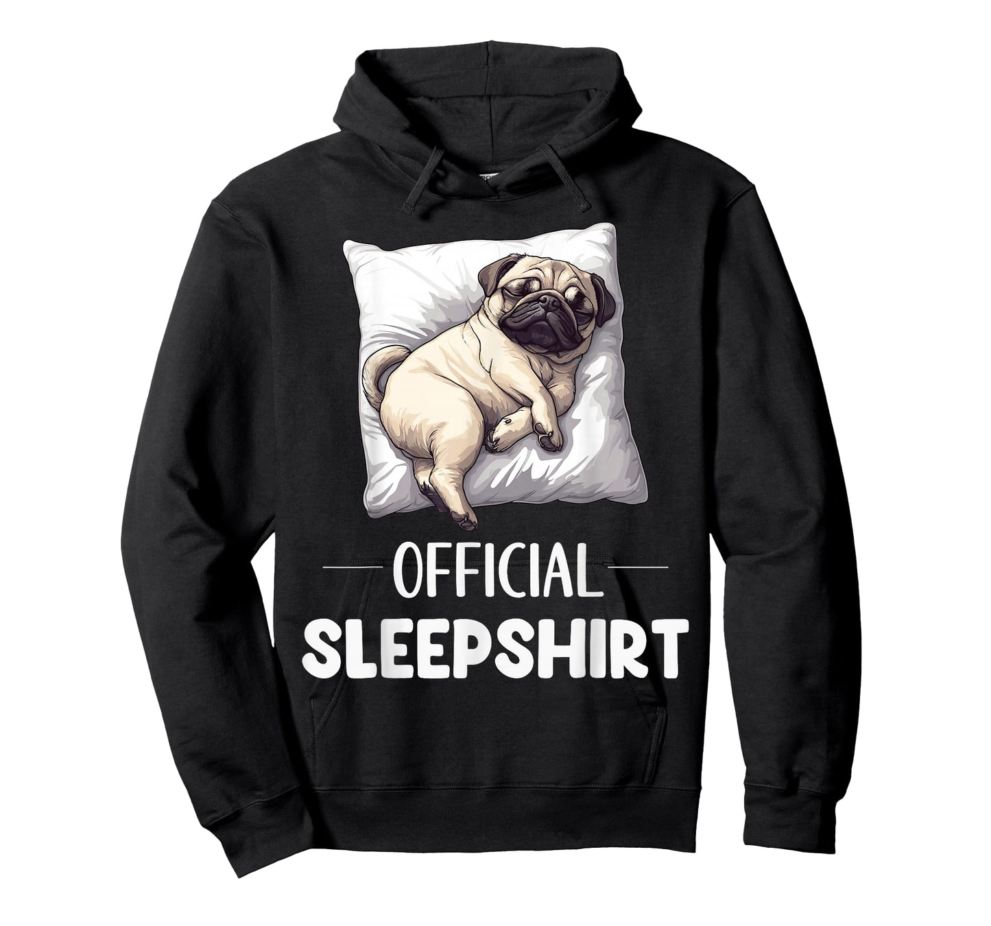 Official Pug Sleepshirt Funny Dog Lover Nightgown Sleepwear T-Shirt