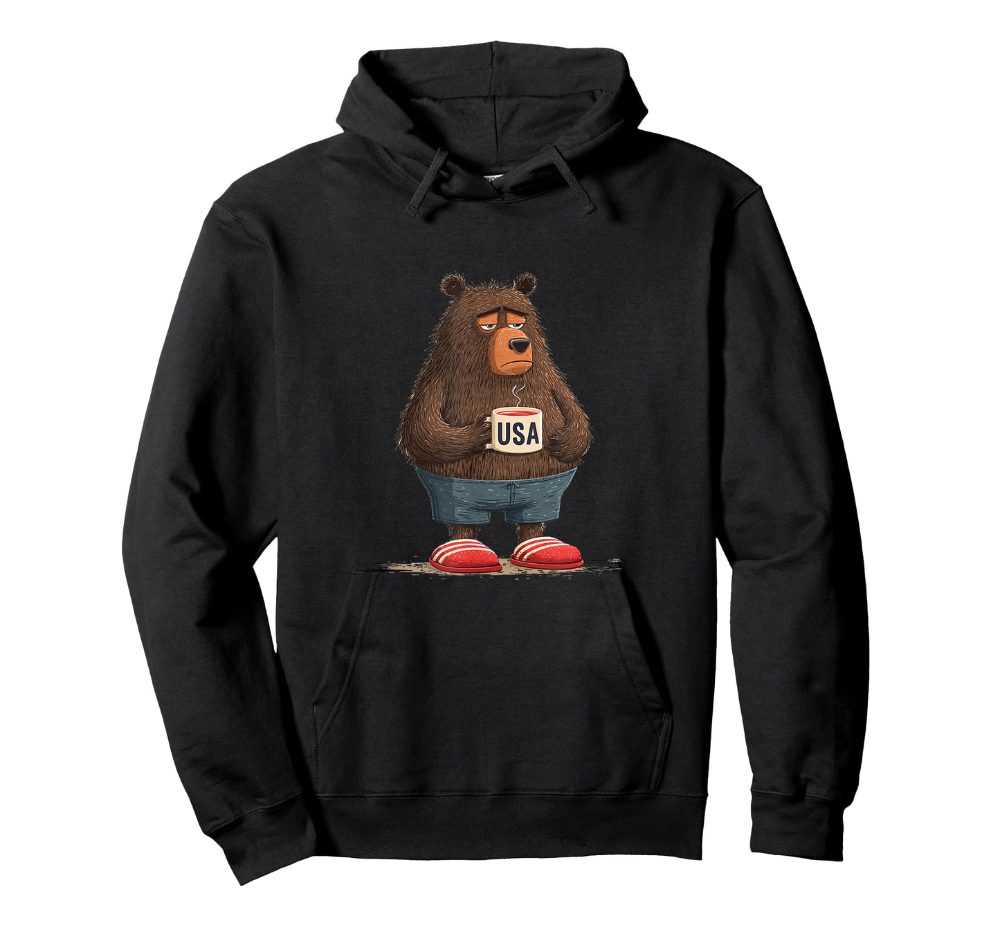 Awesome Bear with Coffee Cup for Mugs and Bears Lovers T-Shirt