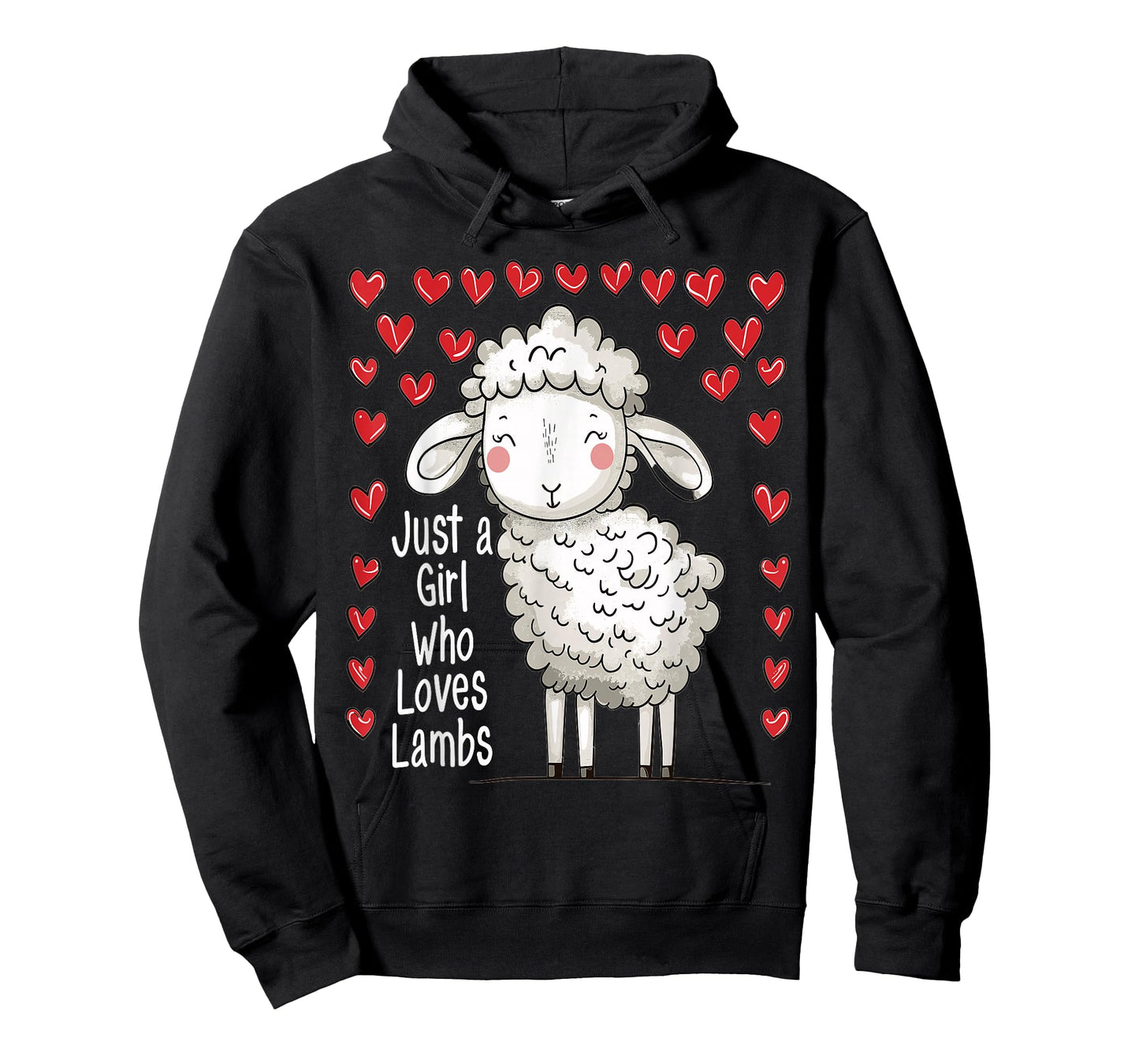 Cute Lamb Lovers Gift for Girls Just A Girl Who Loves Lambs T-Shirt