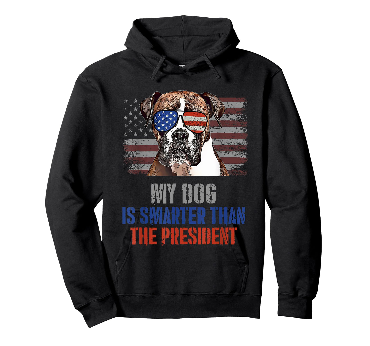 My Boxer Dog Smarter than President Funny Political T-Shirt