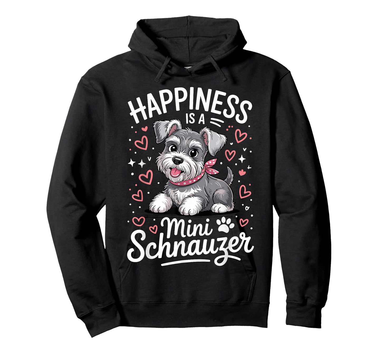 Funny Schnauzer Art for Men Women Kids Mini Schnauzer Lover T-Shirt