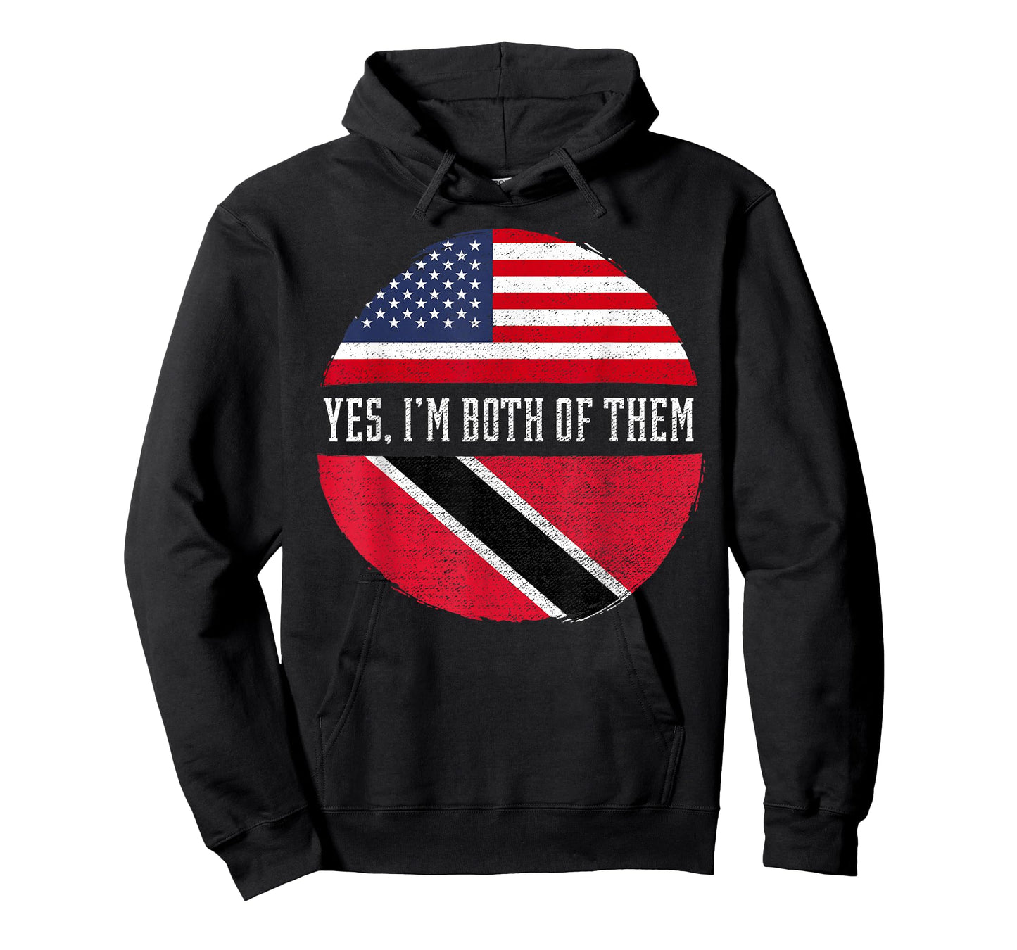 Half American Half Trinbagonian USA Flag Trinidad and Tobago T-Shirt