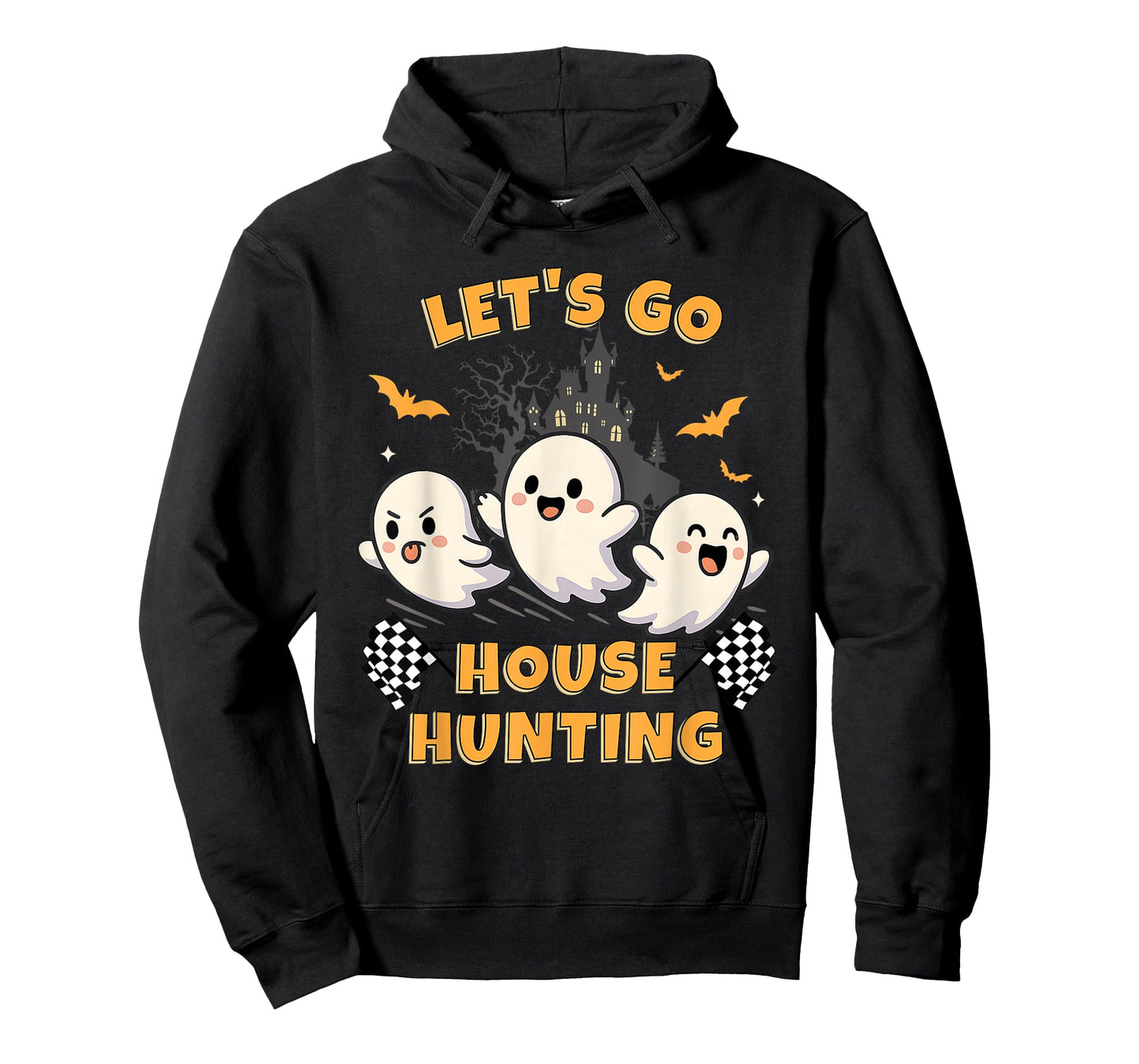 Let’s Go House Hunting Ghost Halloween Real Estate Humor T-Shirt