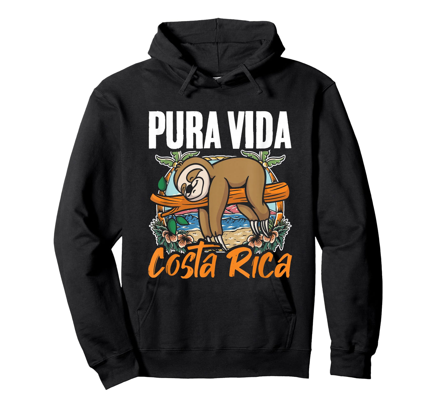 Sloth Beach Vacation Tropical Sloths Pura Vida Costa Rica T-Shirt