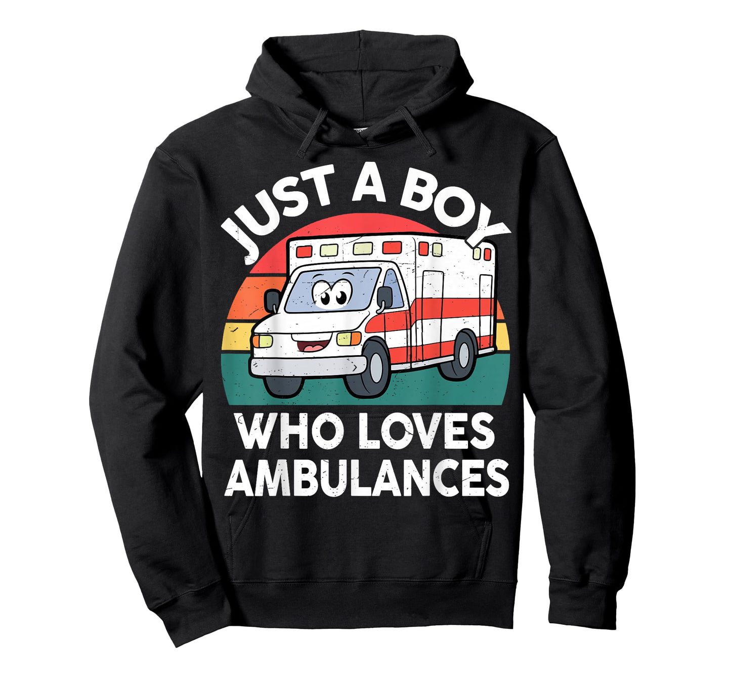 Toddler Just A Boy Who Loves Ambulances First Responder Kids T-Shirt