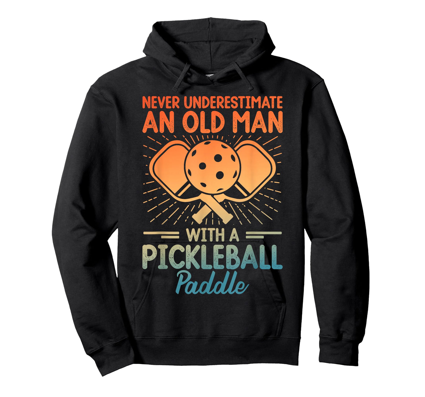 Never Underestimate an Old Man with A Pickleball Paddle T-Shirt