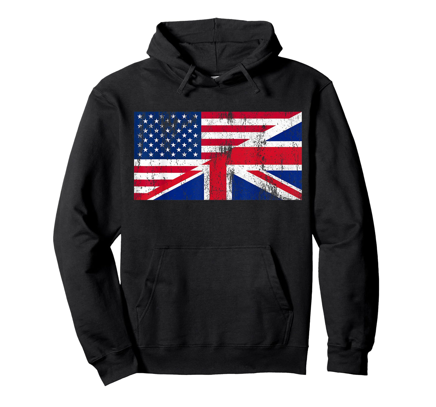 UK and US Flag Friendship Distressed T-Shirt T-Shirt