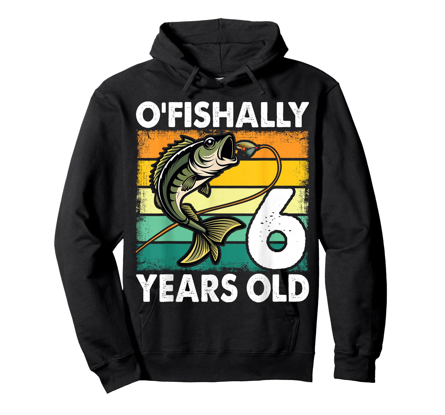 O'Fishally 6 Years Old Fishing Birthday Theme Party 6th T-Shirt