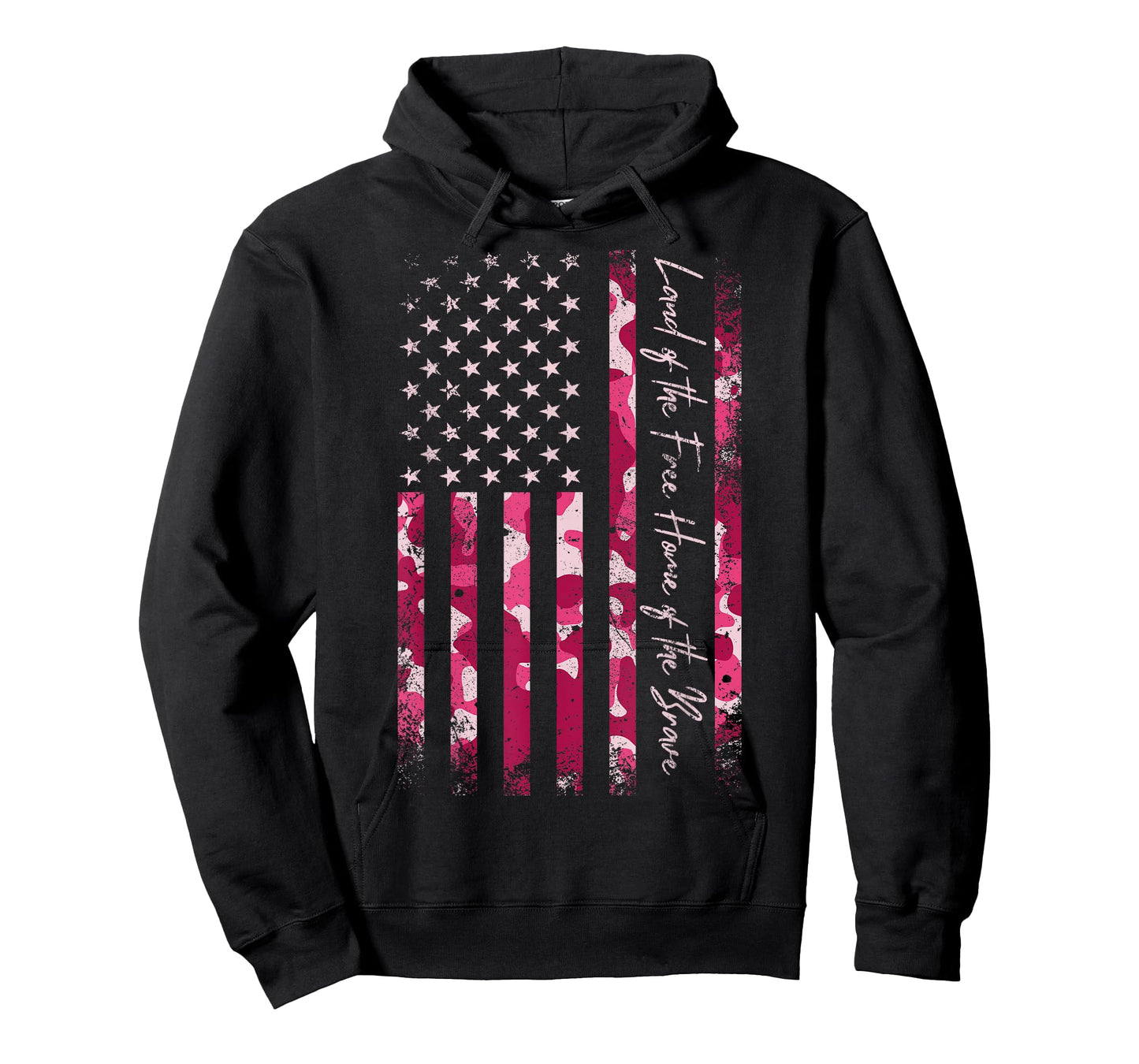 Pink Camo USA Flag Military Camouflage Distressed Grunge Tee T-Shirt