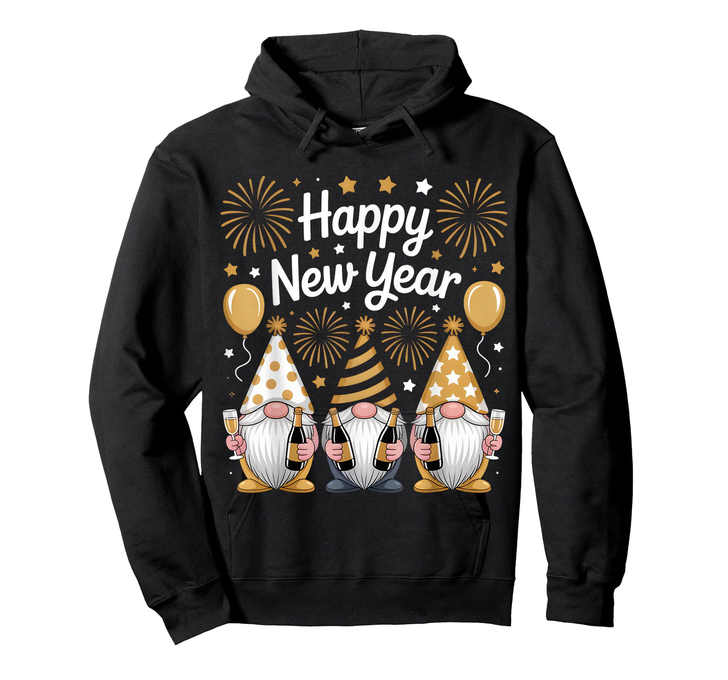 Happy New Years Eve Party Gnomes Matching Family T-Shirt