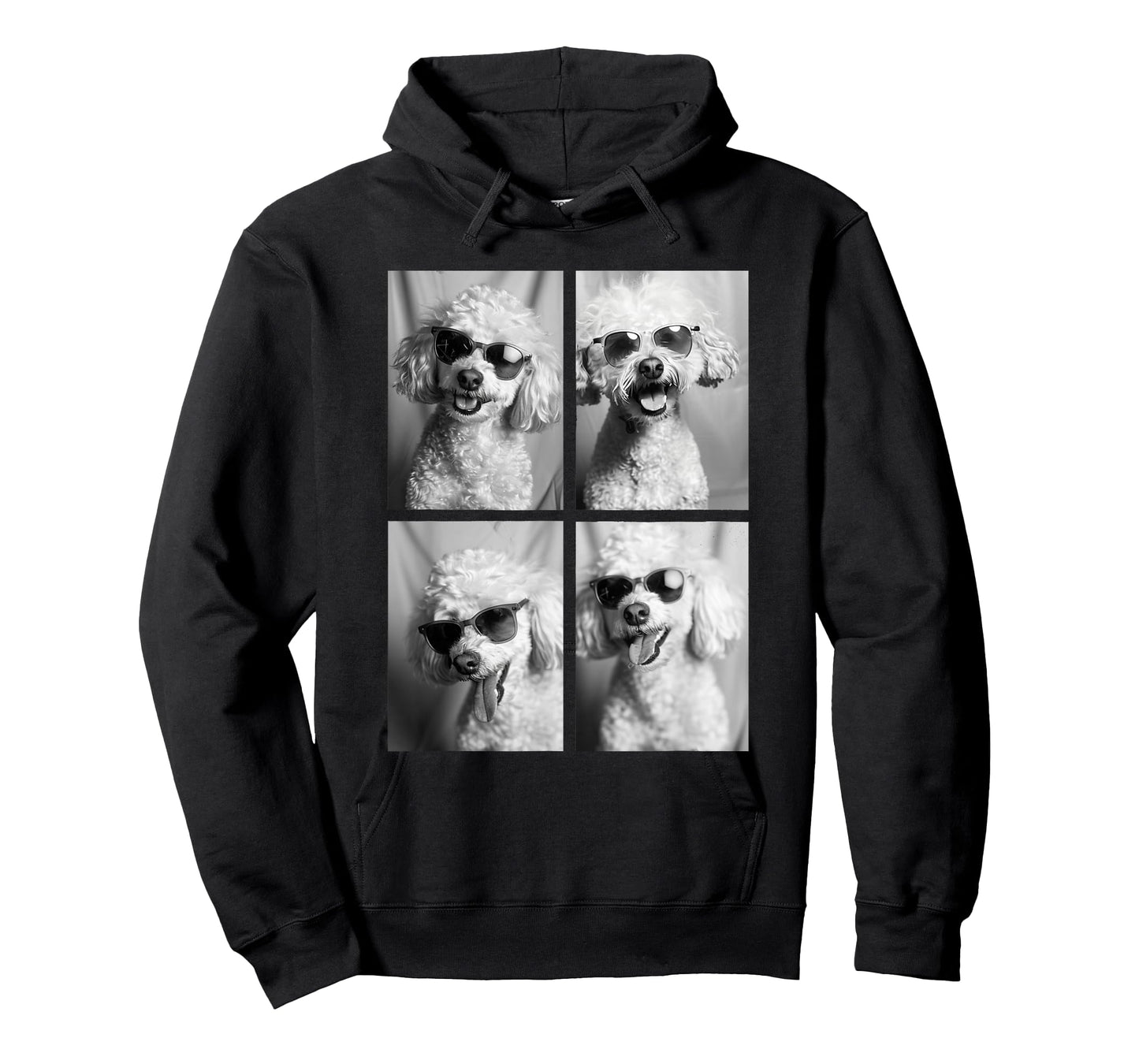Funny Poodle Dogs with Sunglasses Adorable Puppies Meme T-Shirt