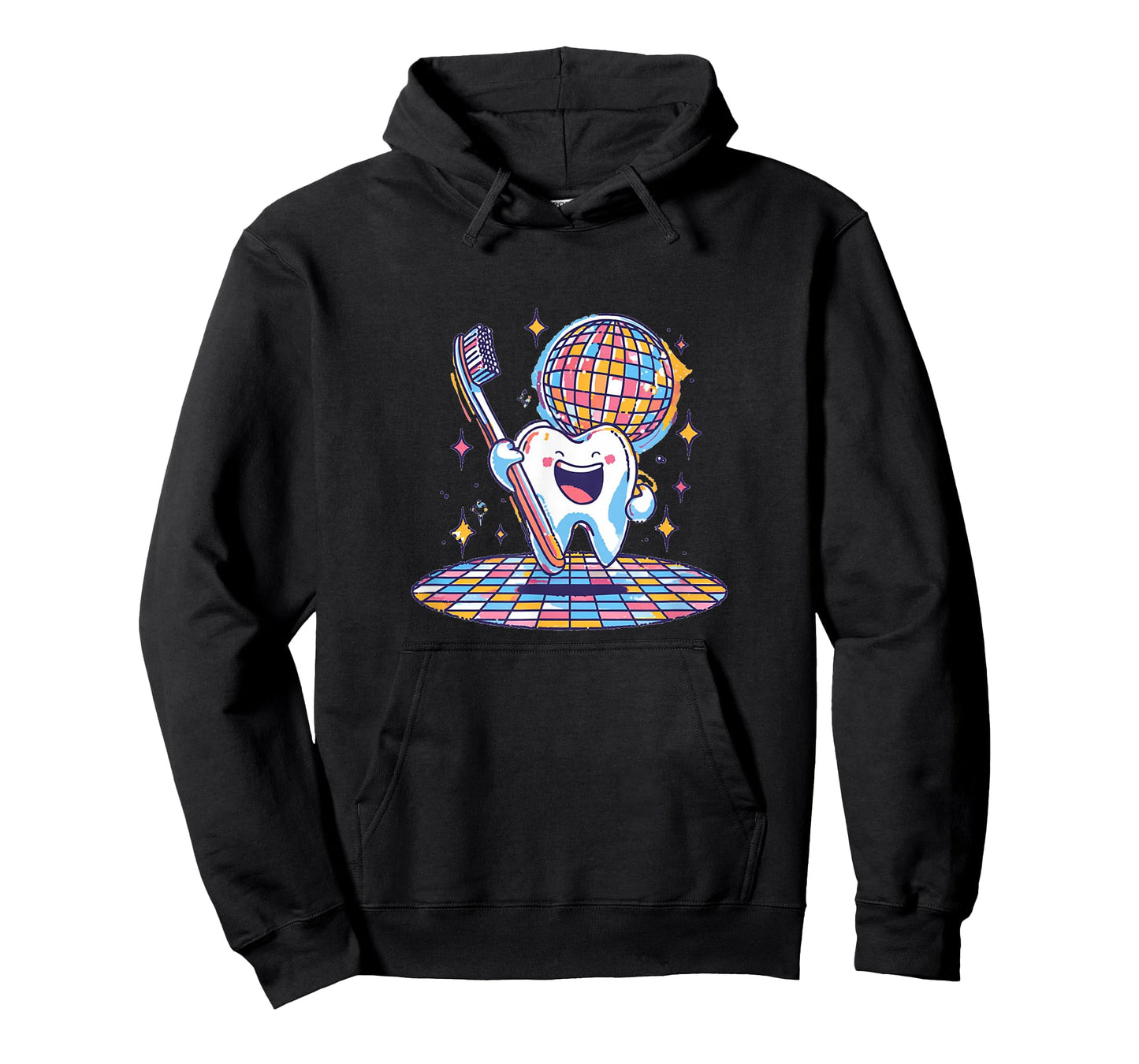 Colorful Tooth with Toothbrush for a Funny Look T-Shirt
