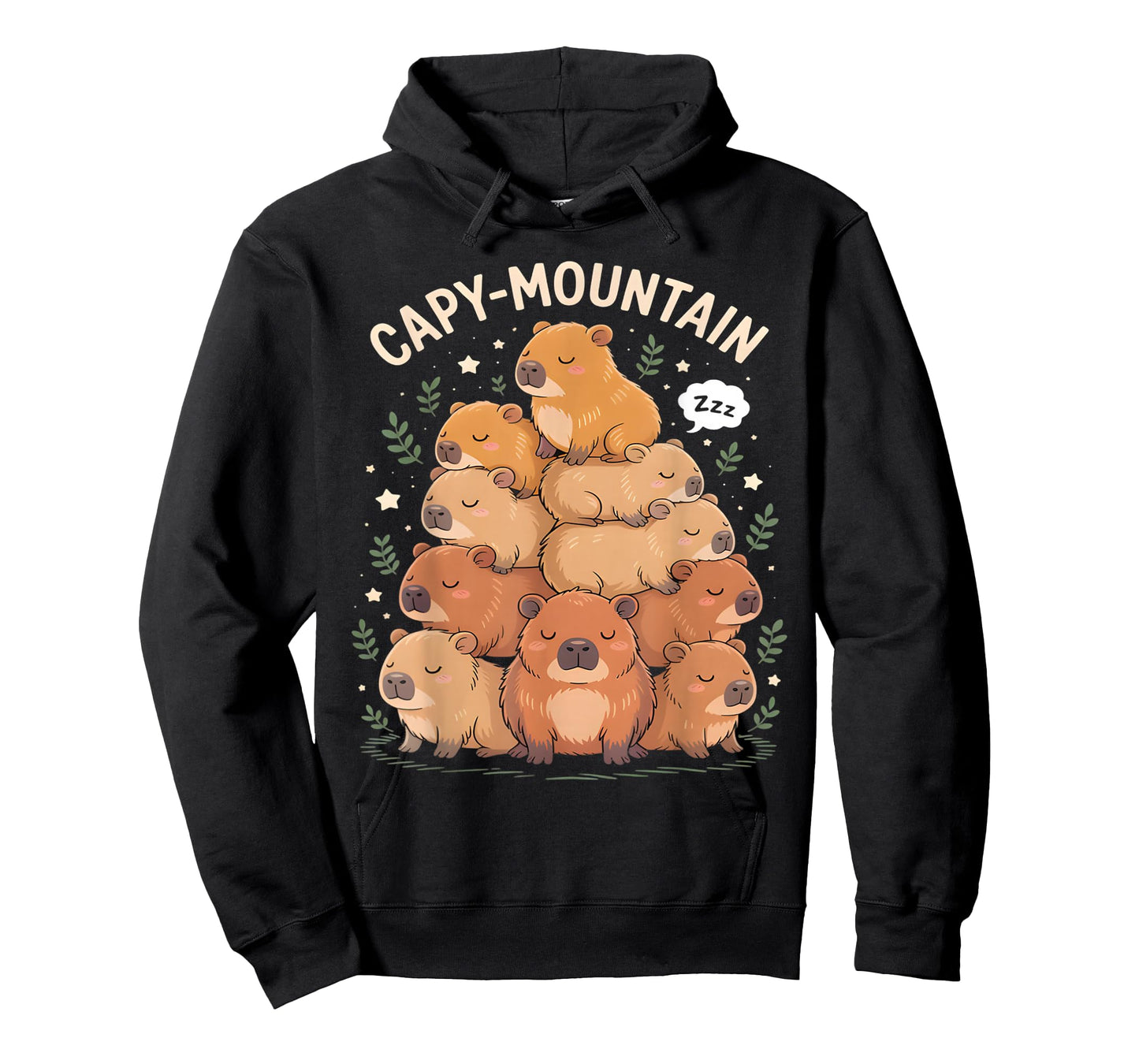 Cozy Capy-Mountain Cute Capybara Lovers Women Kids T-Shirt