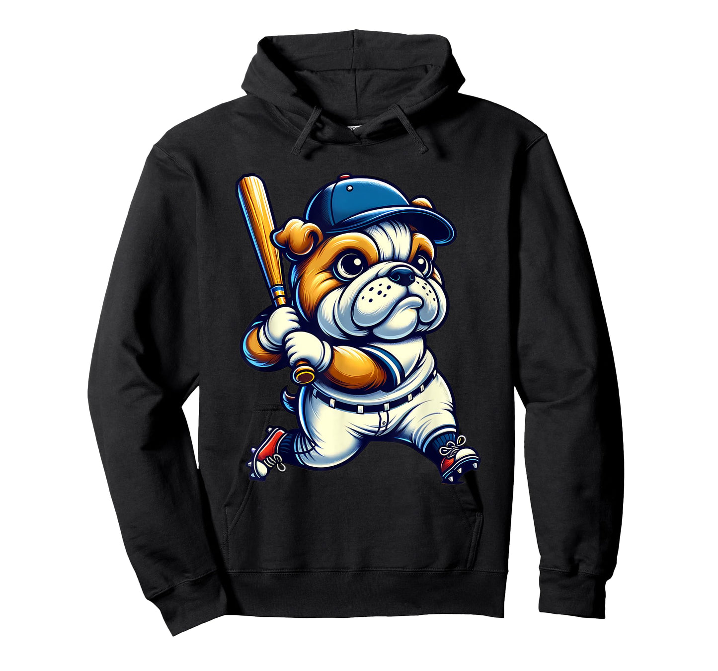 English Bulldog Baseball Player Dog Lover Men Women Kids T-Shirt