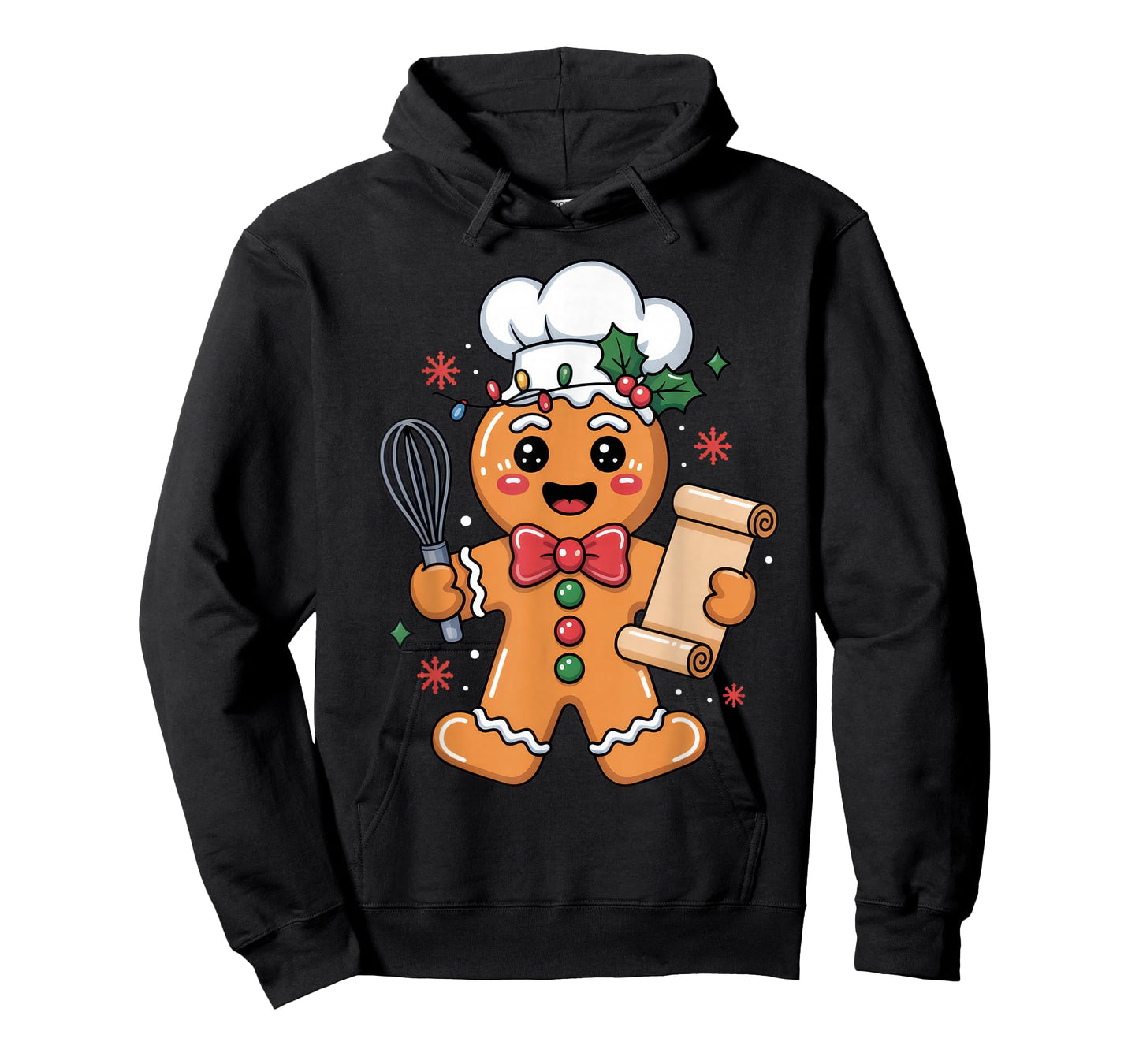 Gingerbread Chef Lovers Christmas Fun Holiday Season Apparel T-Shirt