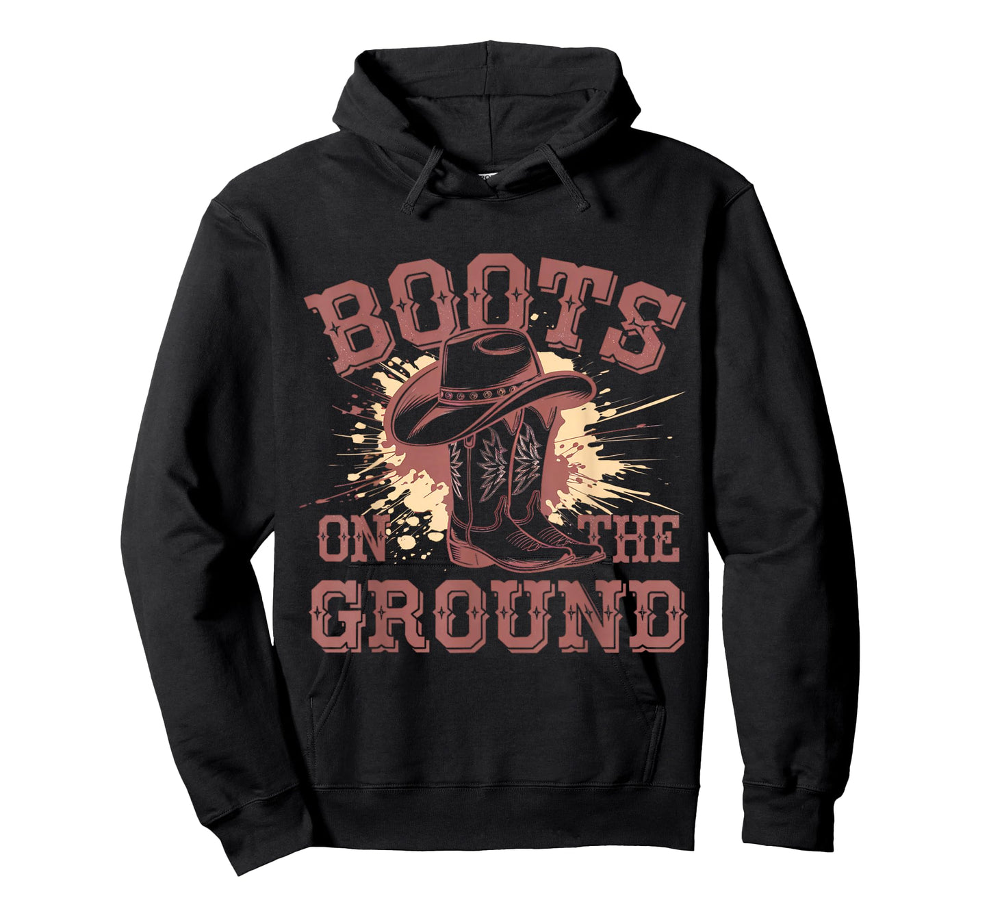 Boots On The Ground Western Cowboy Rodeo Country T-Shirt