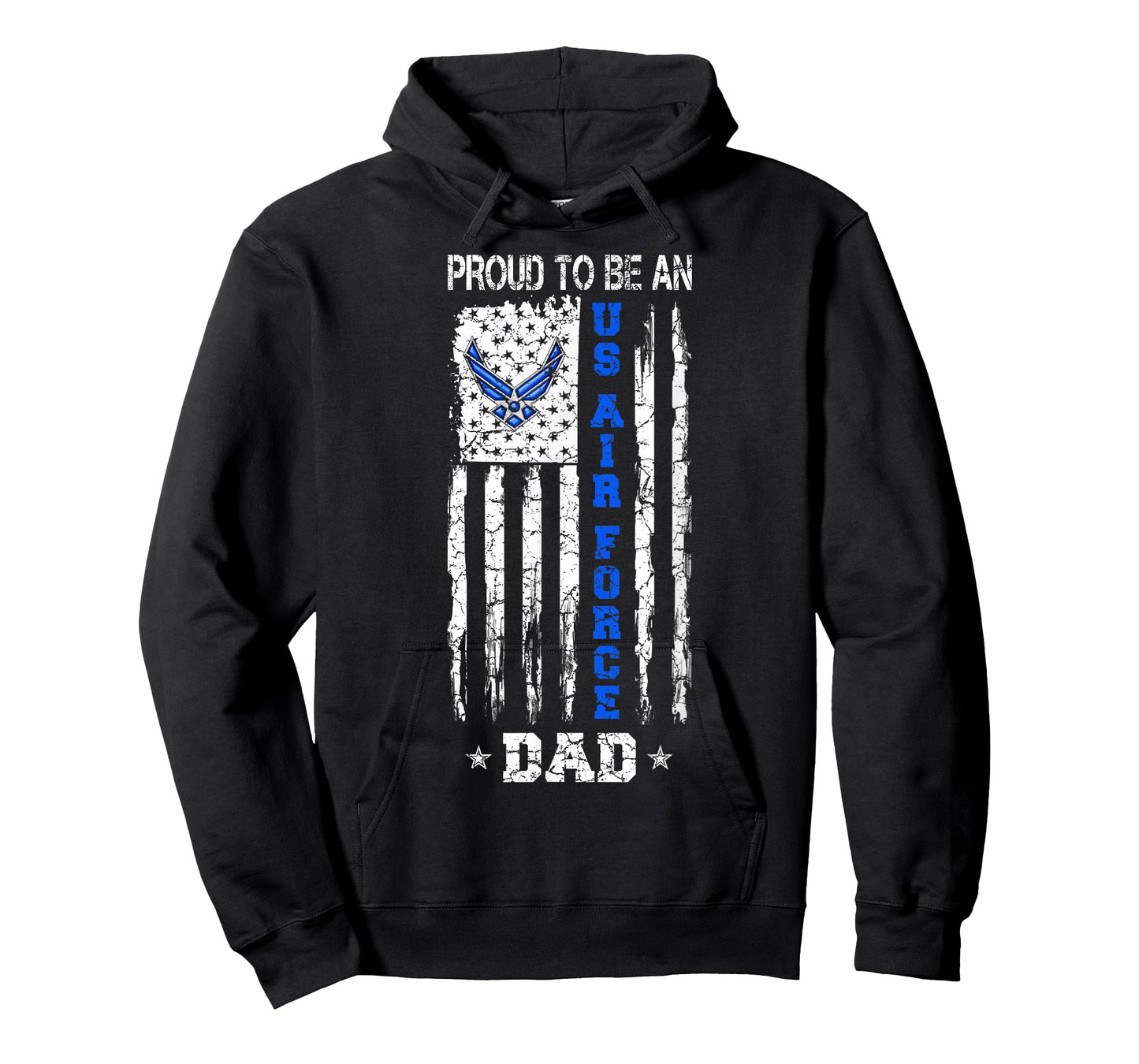 Vintage USA Flag Proud To Be An US Air Force Dad T-Shirt