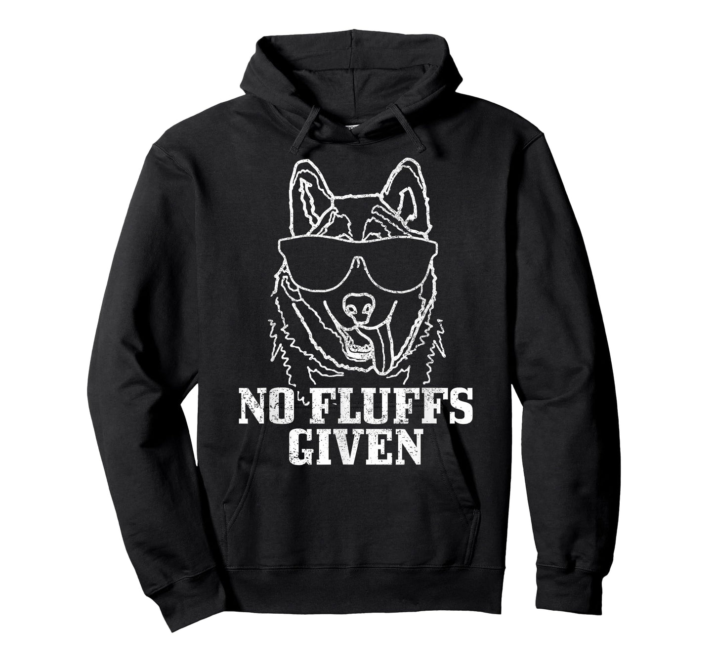 No Fluffs Given German Shepherd Akita Dog Mom Dad Funny T-Shirt