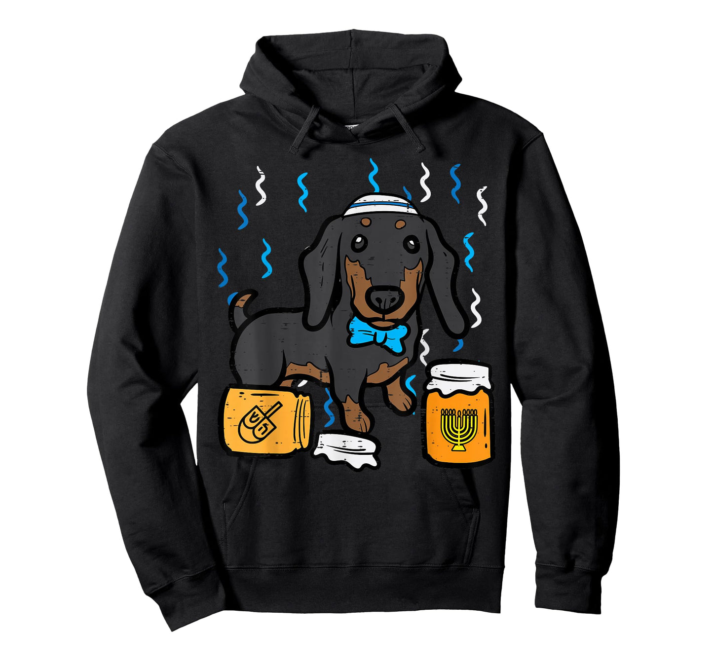 Hanukkah Dog Dachshund Chanukah Jewish Wiener Men Women Kid T-Shirt