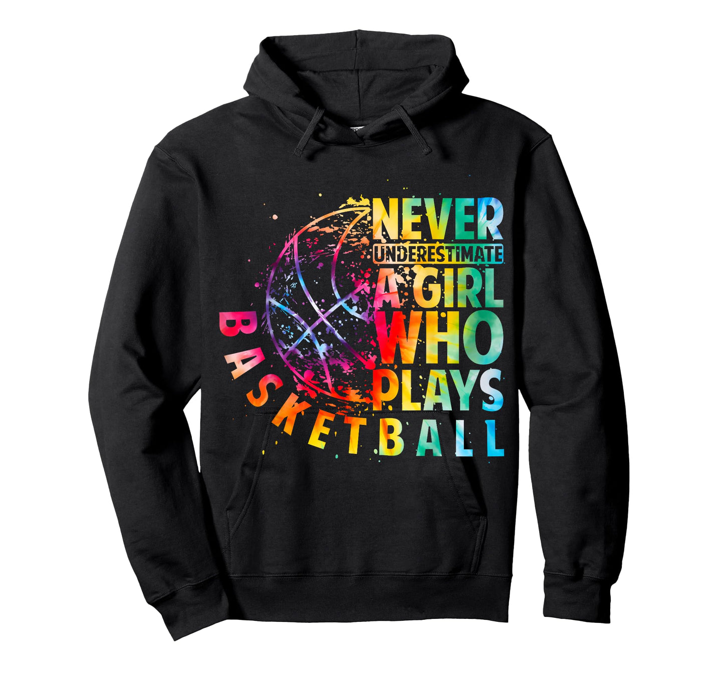 Cute Girls Never Underestimate A Girl Who Plays Basketball T-Shirt