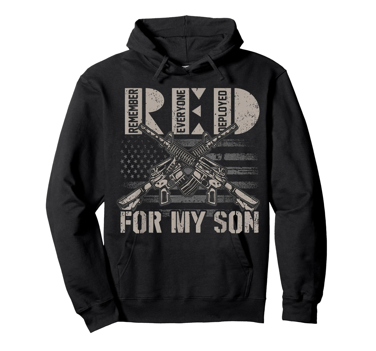 I Wear Red For My Son Red Friday Soldier Military Mom T-Shirt