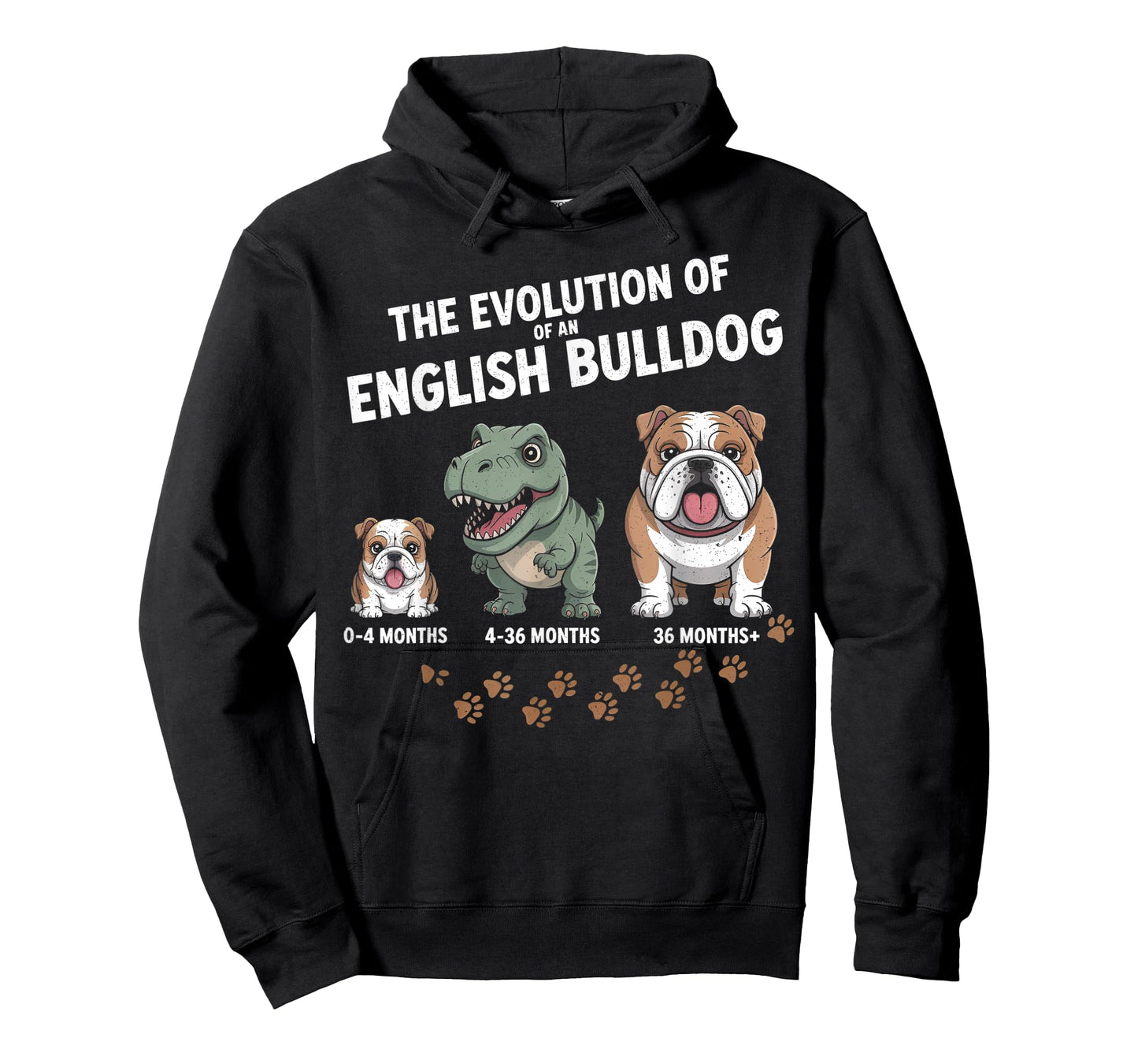 The Evolution of an English Bulldog Funny T-Shirt