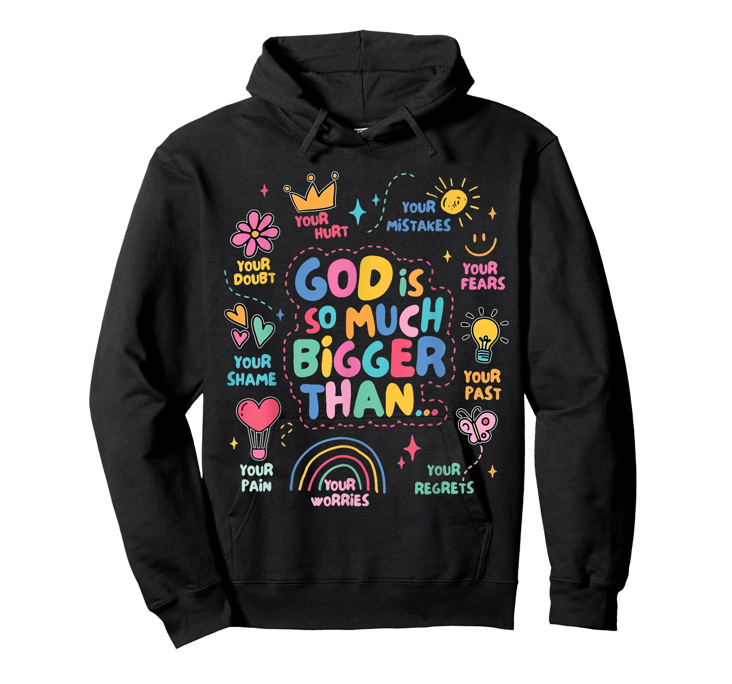 God Is So Much Bigger Than, Faith Christian Inspirational T-Shirt