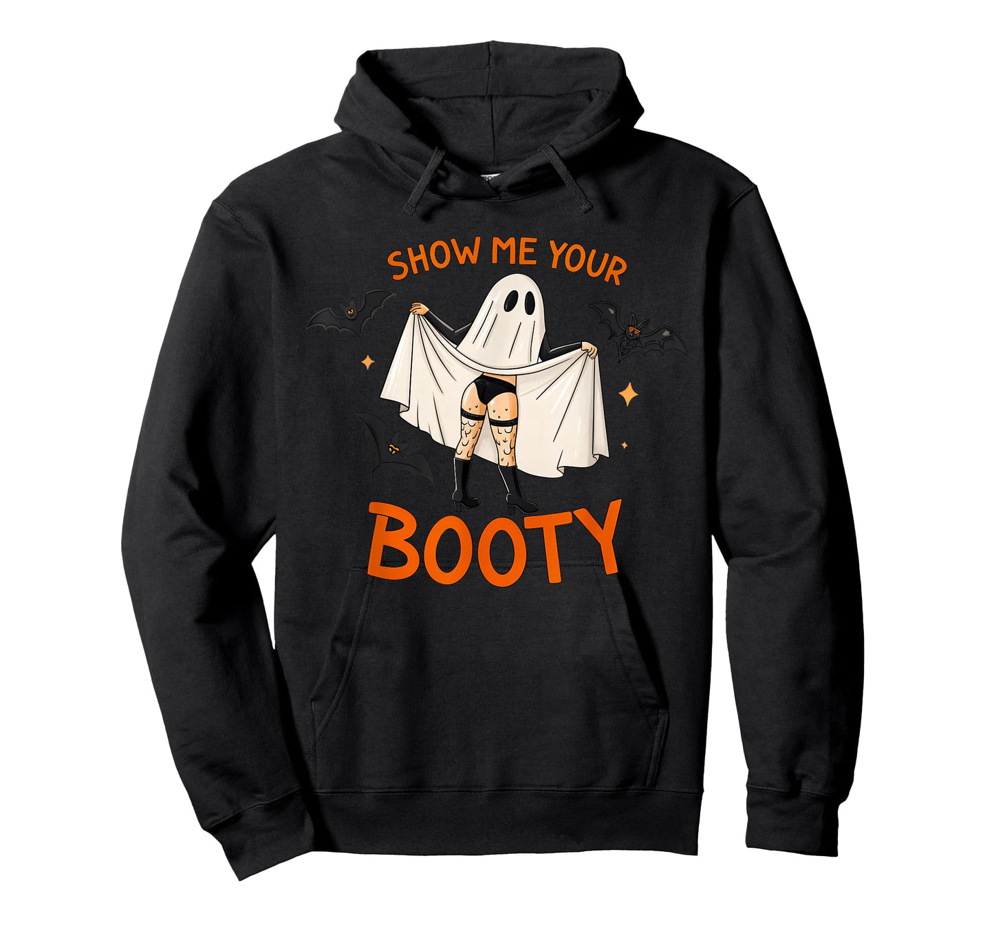 Funny Adult Humor Ghost Show Me Your Booty Halloween Party T-Shirt