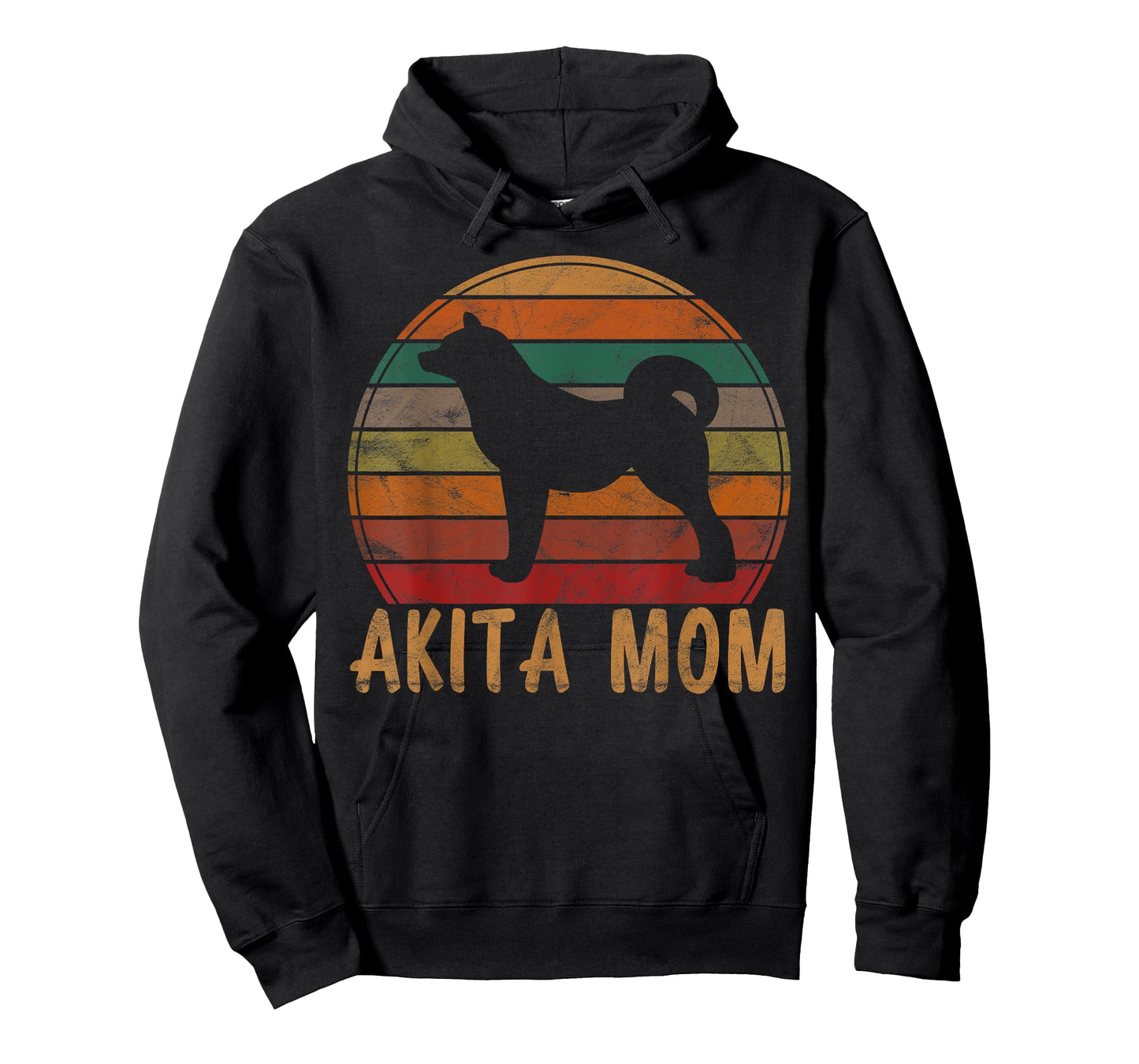 Retro Akita Mom Gift Akita Dog Owner Mother Pet Mama T-Shirt
