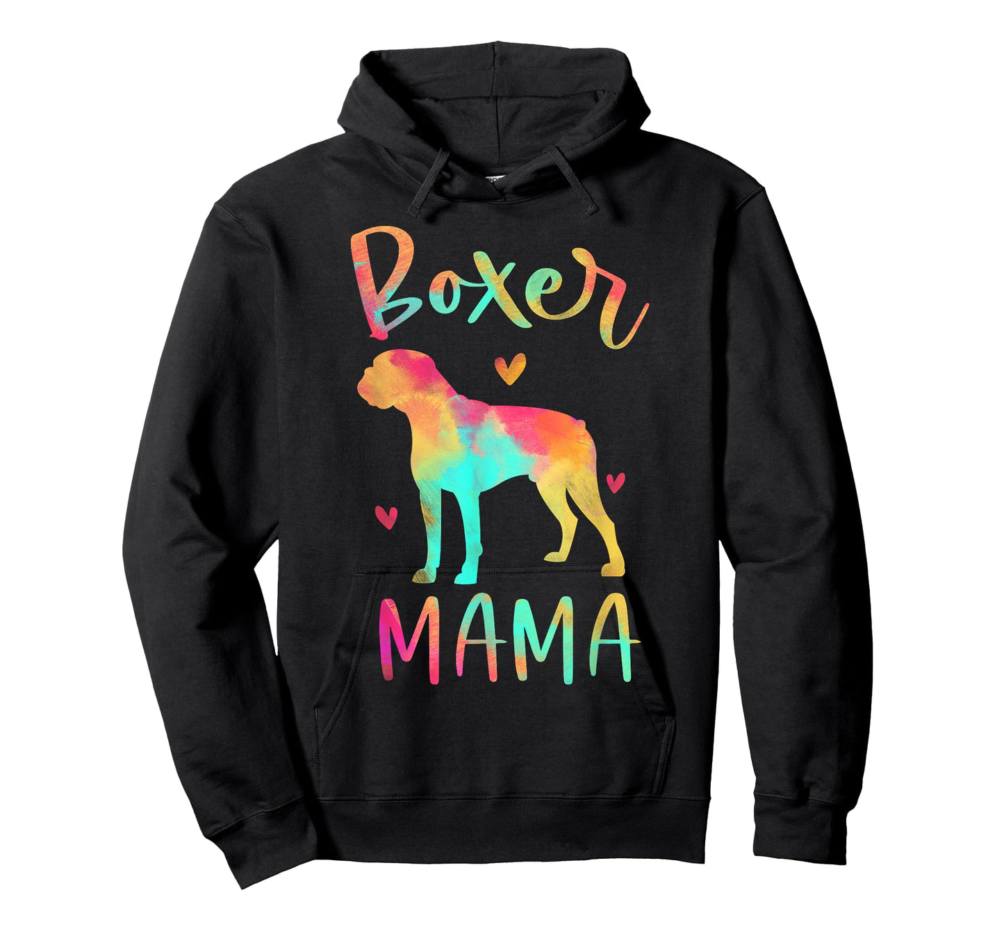 Boxer Mama Colorful Boxer Gifts Dog Mom T-Shirt