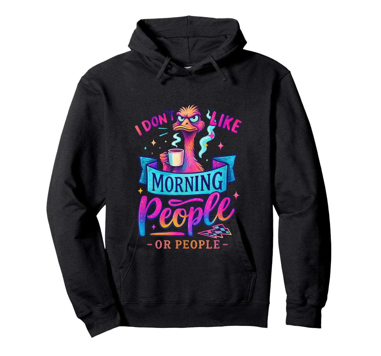 I Don't Like Morning People Animals Home Mom Funny Gift Gag T-Shirt
