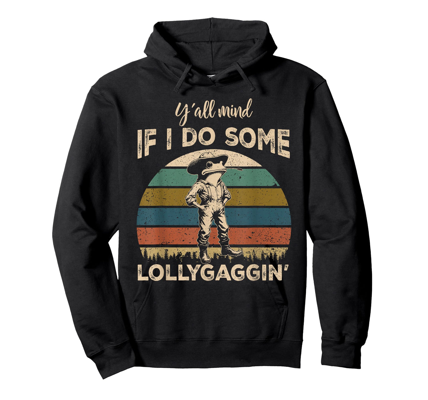 Y'all Mind If I Do Some Lollygagging Funny Cowboy Frog T-Shirt