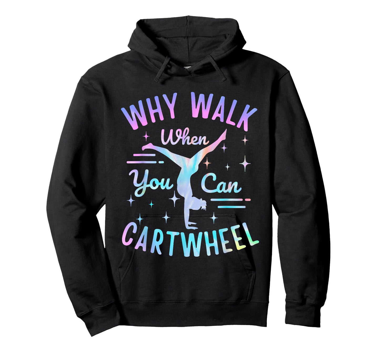 Gymnastics Art For Girls Women Tie Dye Cartwheel Gymnast T-Shirt