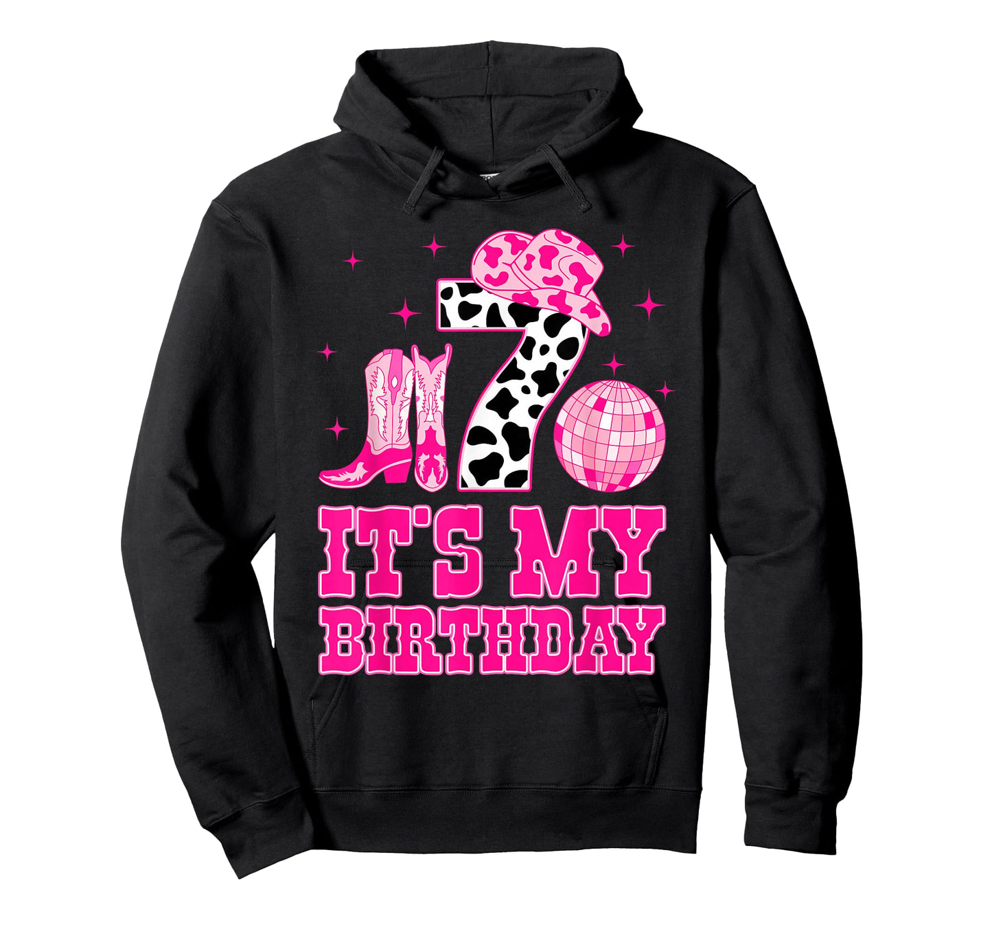 It's My 7th Birthday Cowgirl 7 Years Old Western Kids Girls T-Shirt