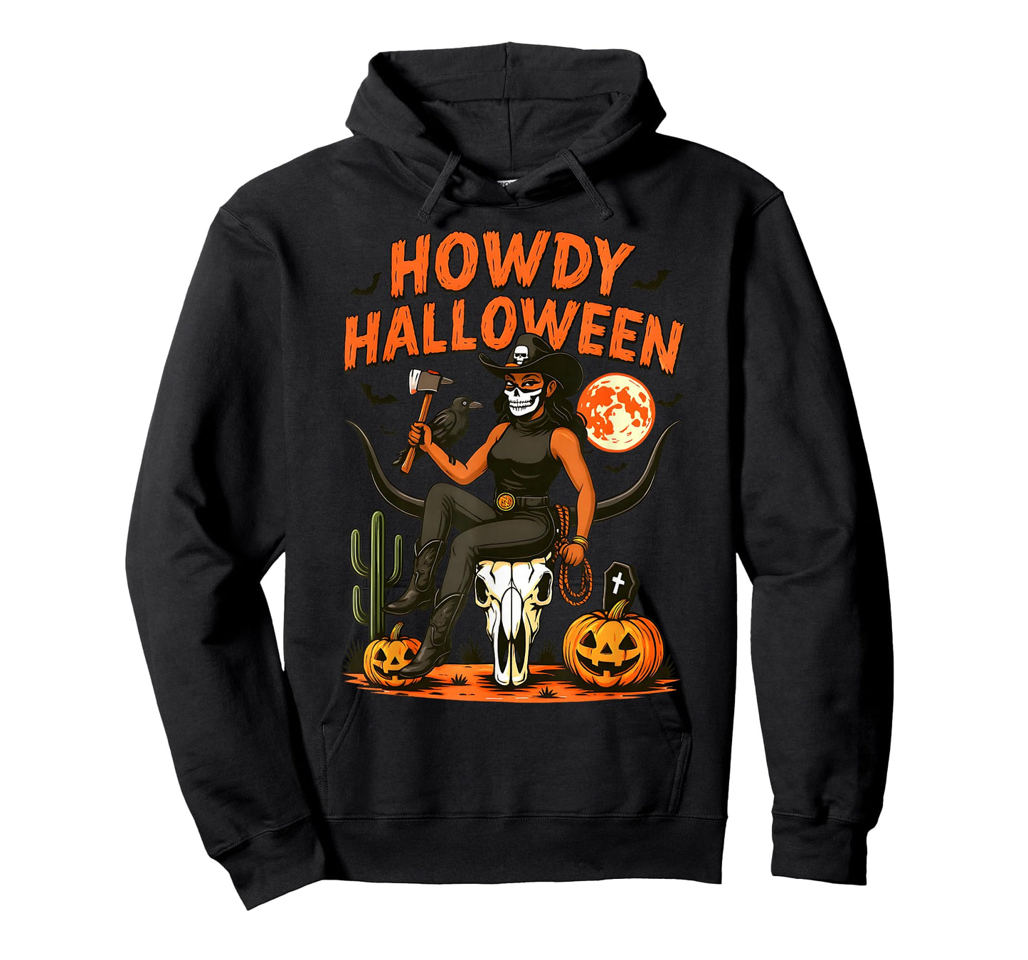 Howdy Halloween Skeleton Cowgirl Spooky Western Cowgirl T-Shirt