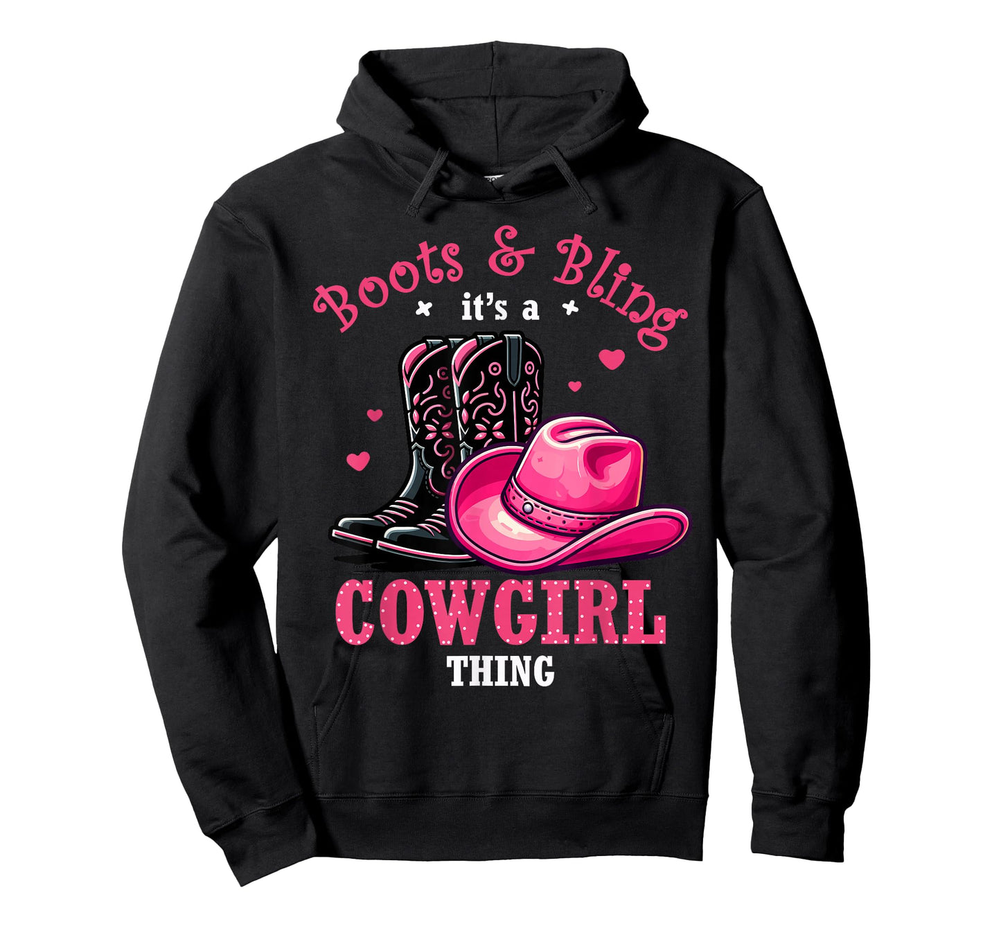 Boots And Bling Its a Cowgirl Thing Western Country Life T-Shirt