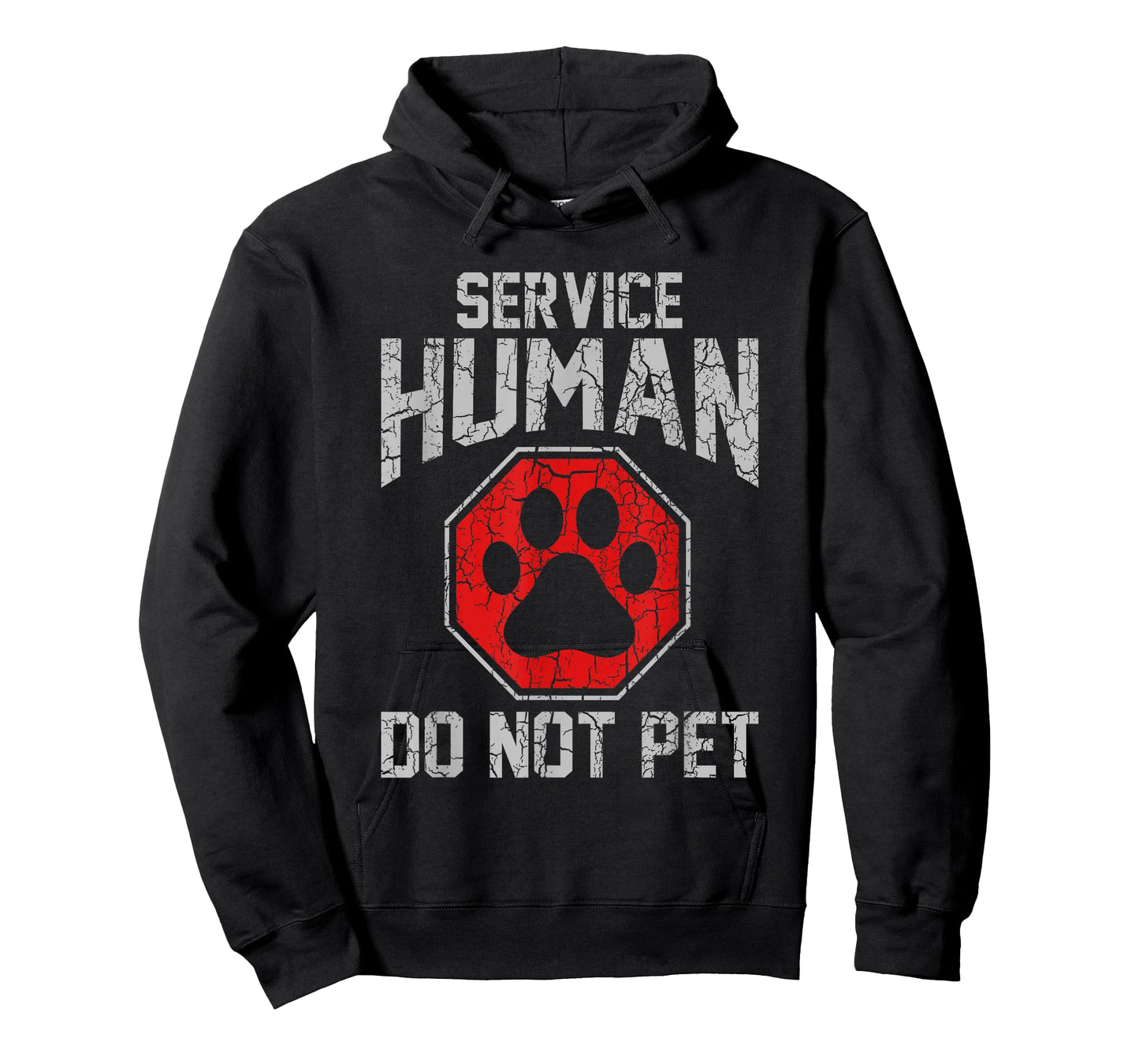 Service Dog Human Do Not Pet Funny Vintage Rescue Dog Owner T-Shirt