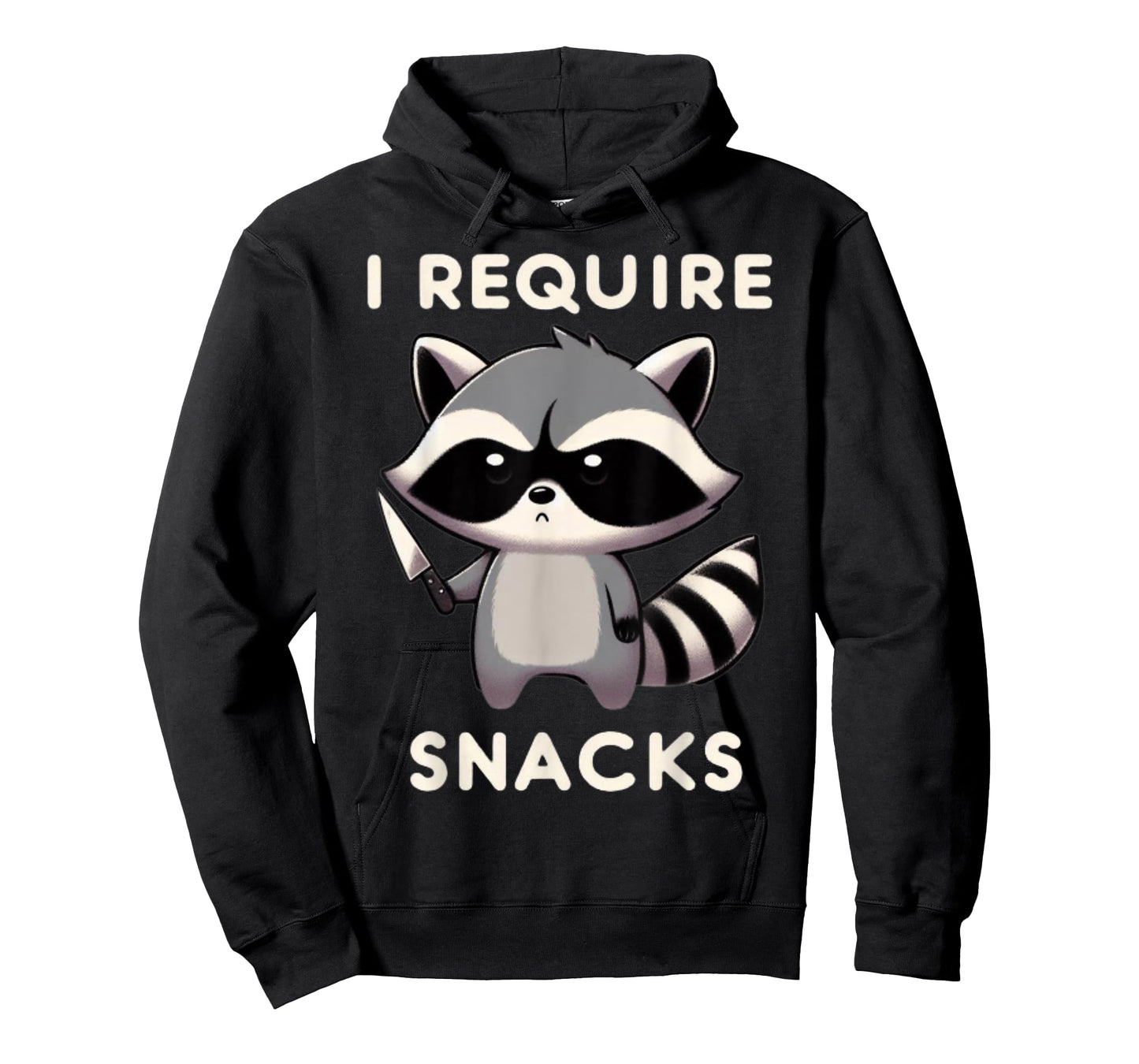 I Require Snacks Angry Raccoon T-Shirt