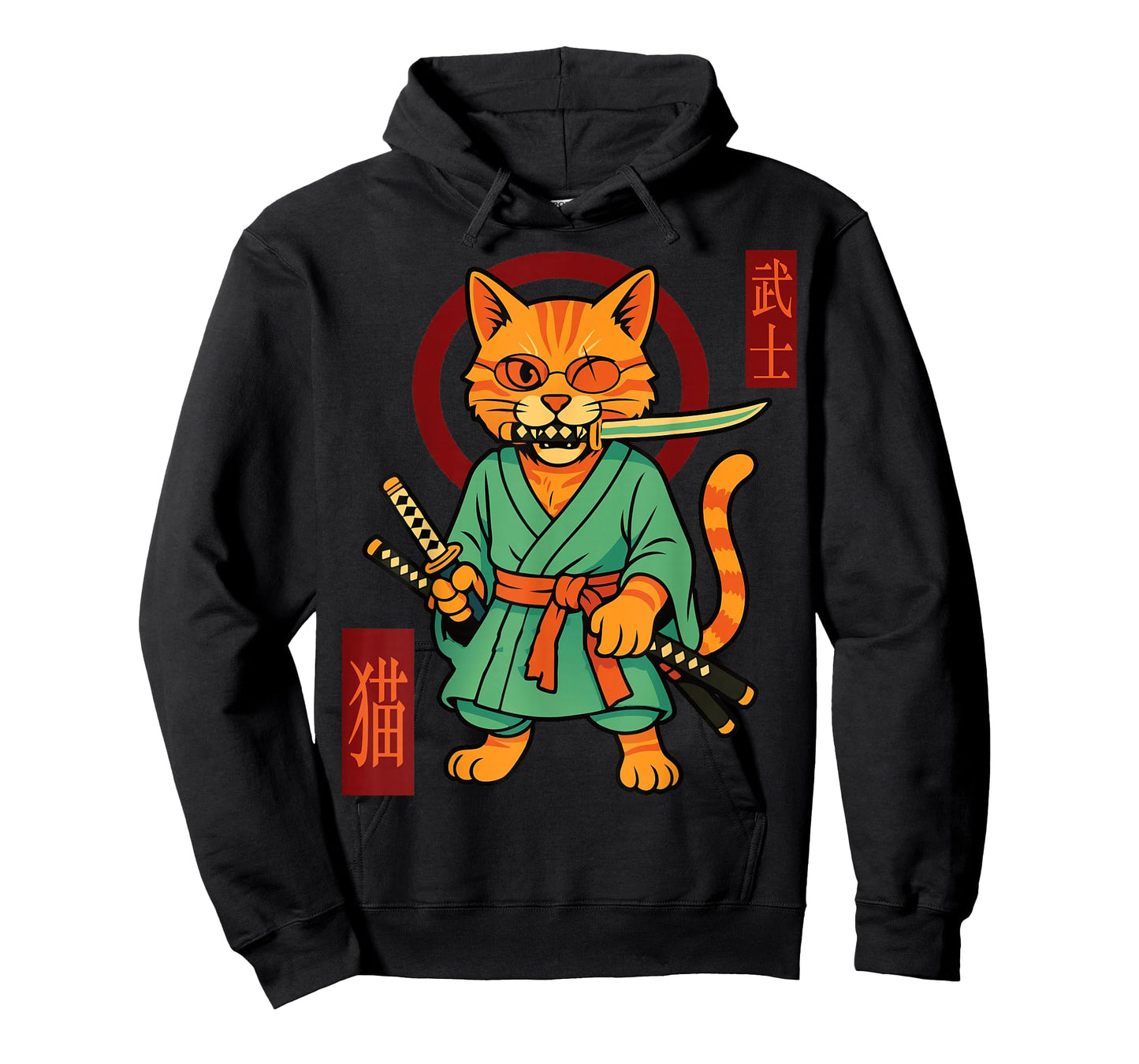 Zoro Pirate - Samurai Cat Anime Funny Manga Warrior T-Shirt