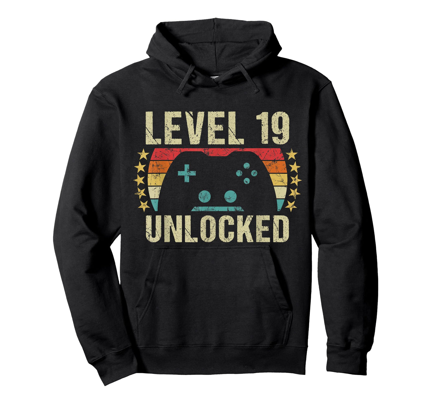 Gaming Vintage 19th Birthday Gift 19 Year Old Boy Girl Gamer T-Shirt