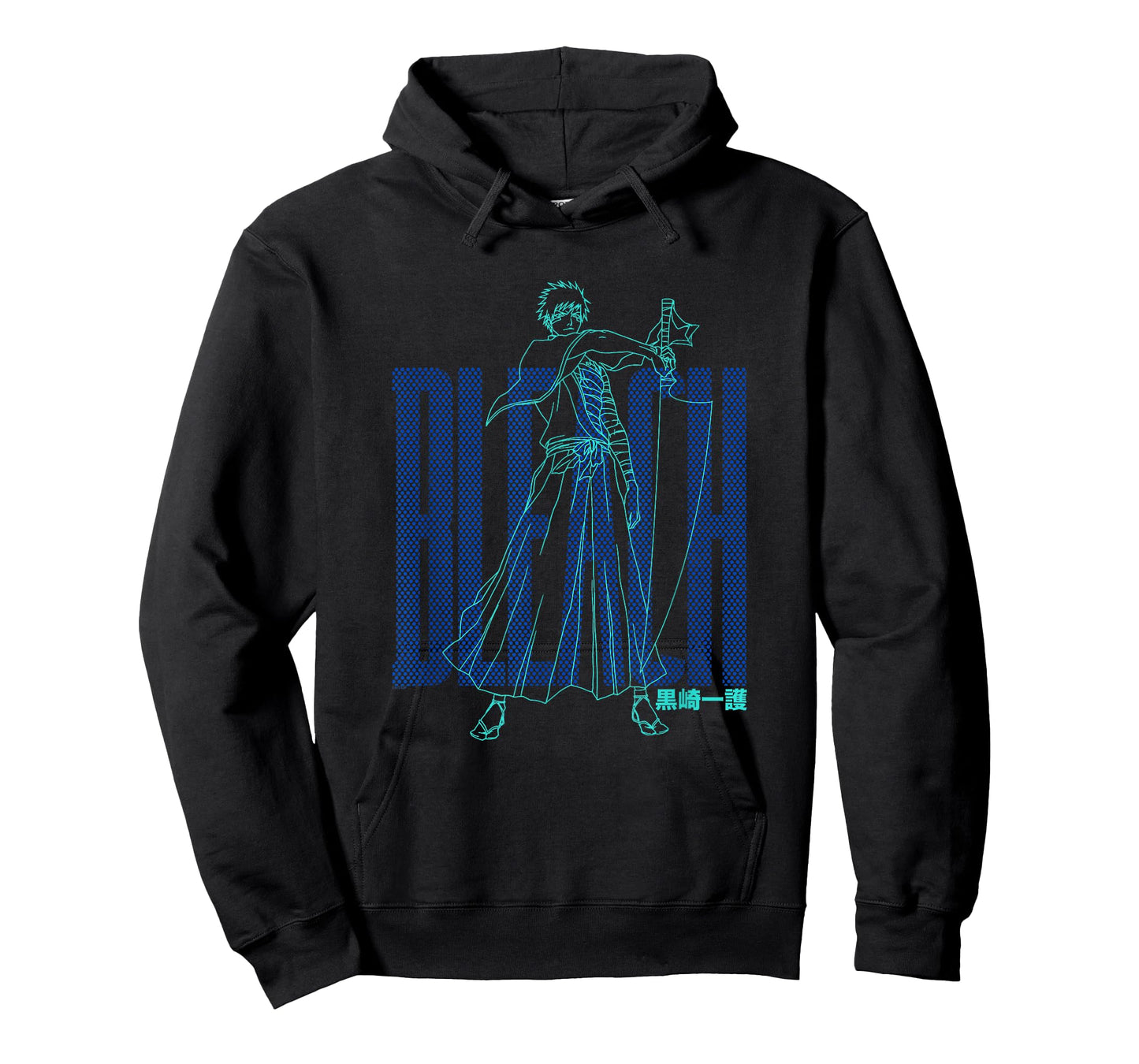 Bleach Ichigo Outline and Dots Pattern Anime T-Shirt