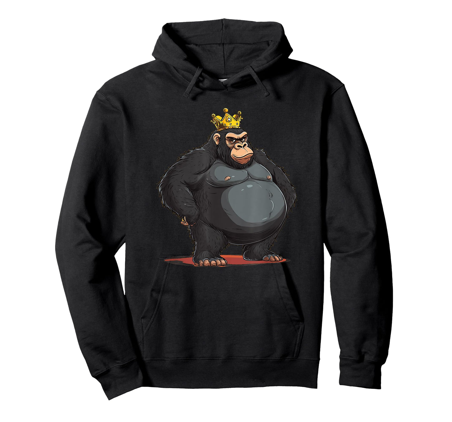 Fat Gorilla Monarch with Crown for a Royal Look T-Shirt