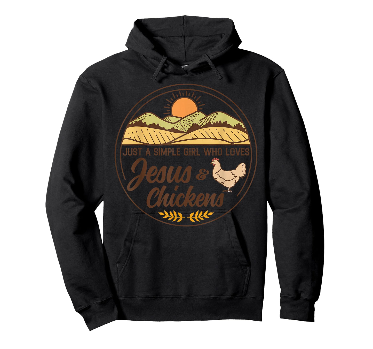 Just A Simple Girl Who Loved Jesus And Chickens Christian T-Shirt