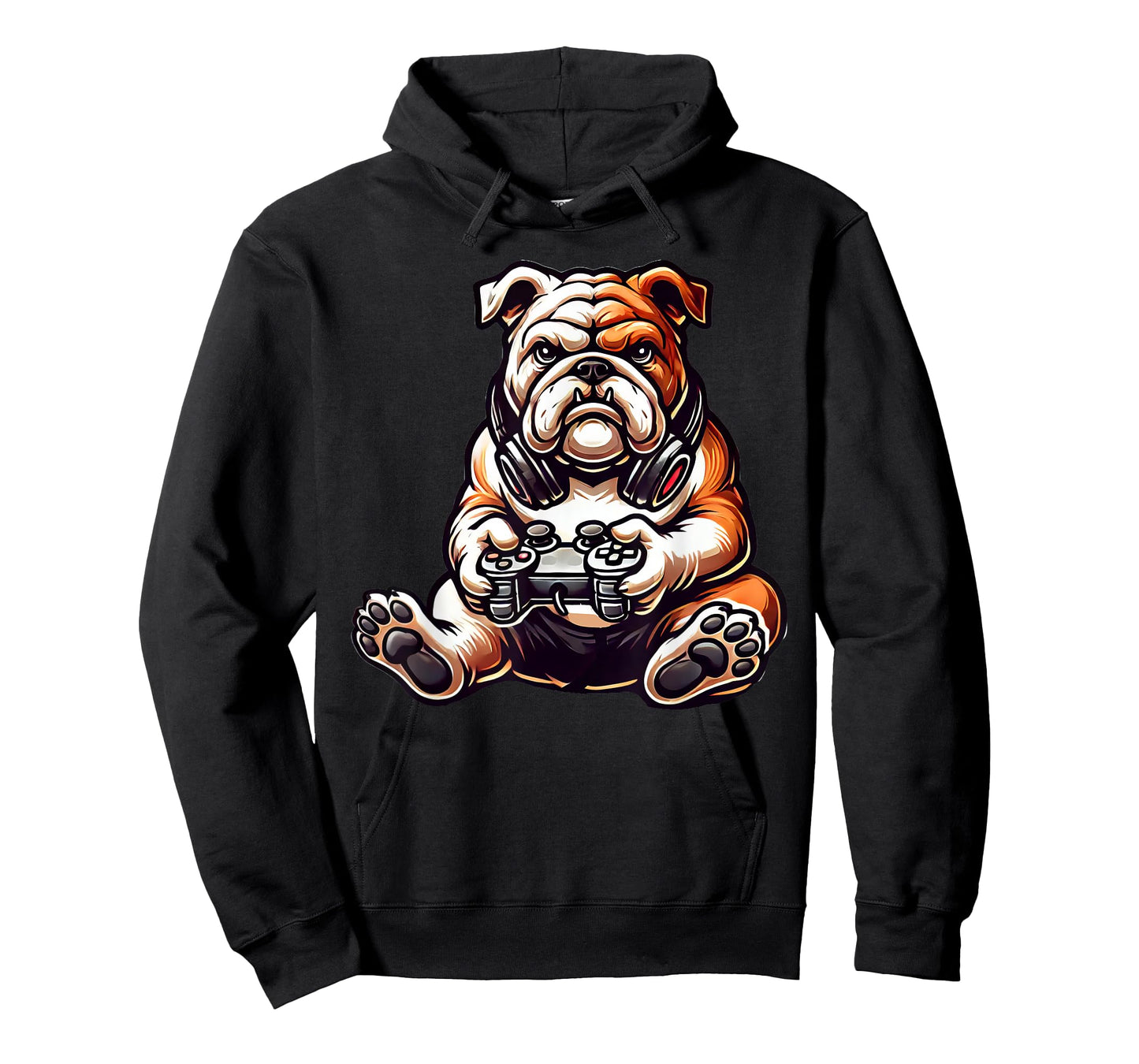 English Bulldog Dog Funny Video Games Gamer T-Shirt