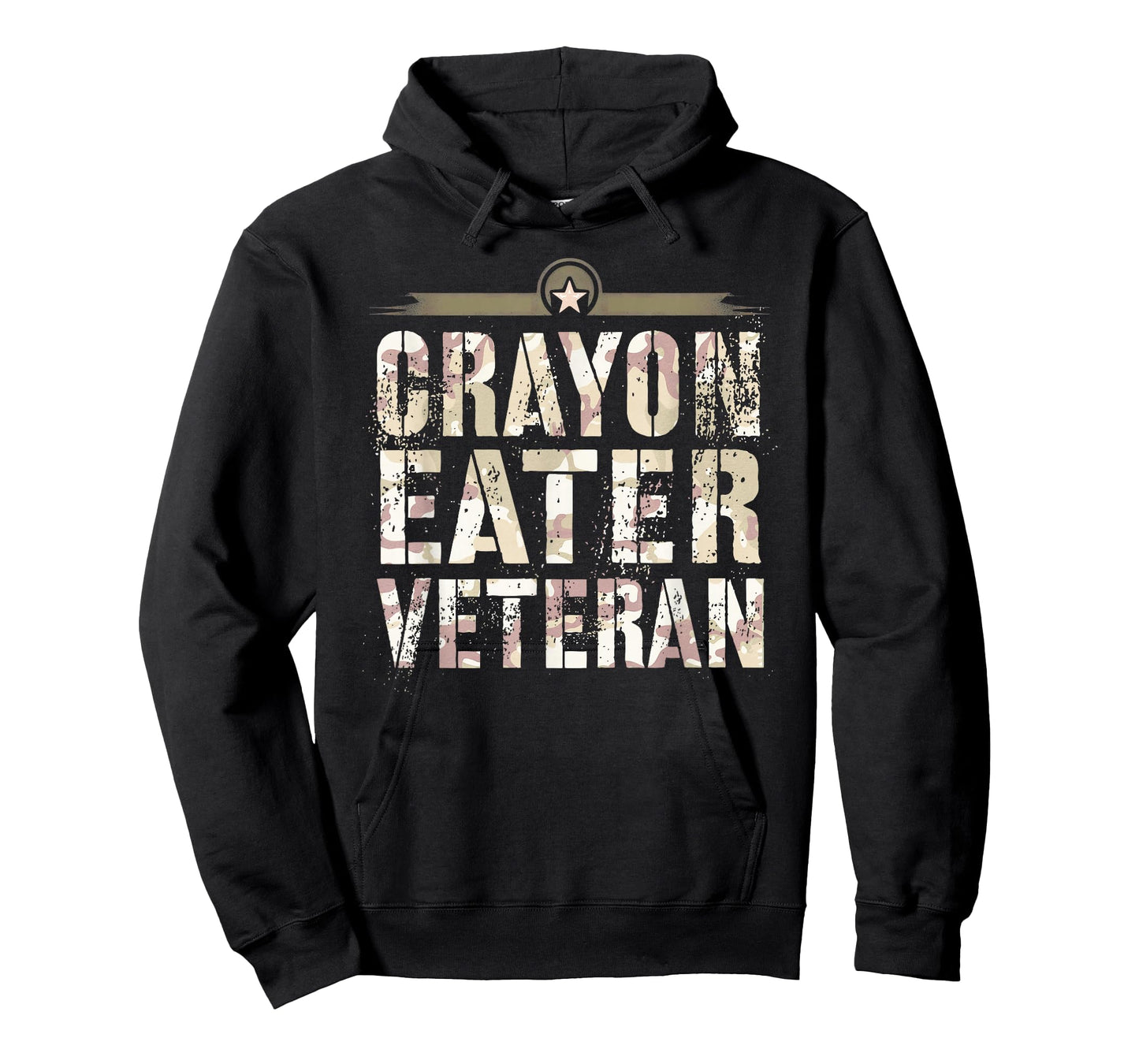 Funny CRAYON EATER VETERAN Corps Team Military Our Troop Gag T-Shirt