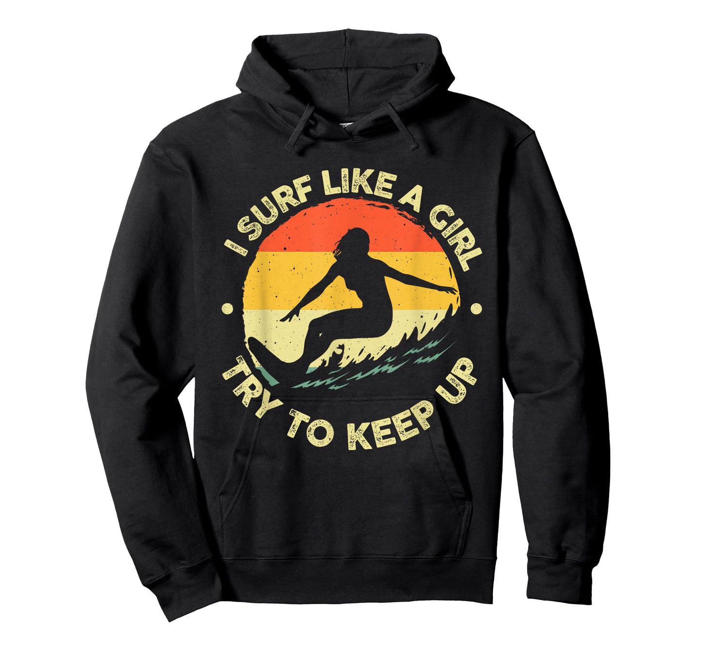 Best Surfing Art for Girls Women Beach Surfer Surfing Lover T-Shirt