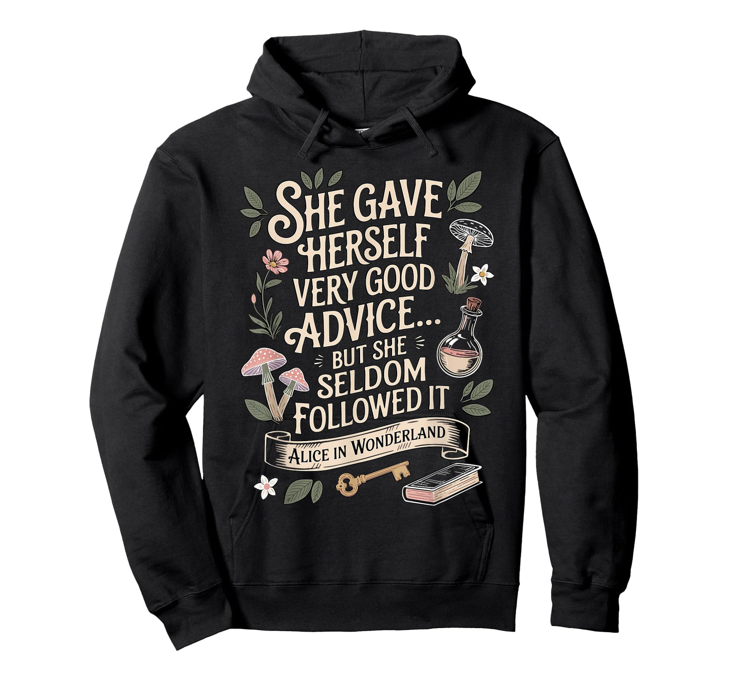 Very Good Advice Alice in Wonderland Quote T-Shirt